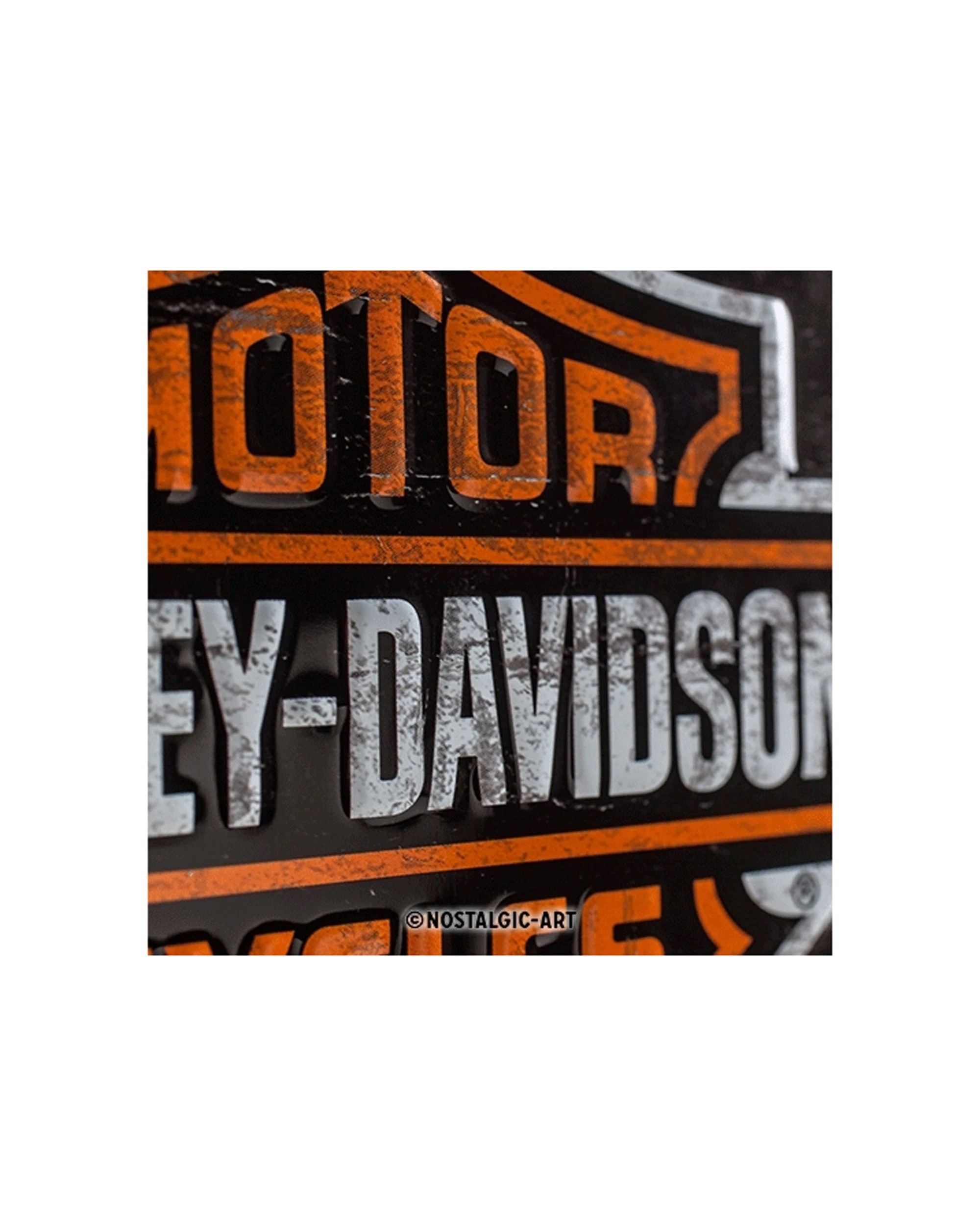 2 Nostalgic-Art Medium 20x30cm Metal Wall Art Sign Plaque - Harley Original Logo Parking Only - Multi, 2 of 3