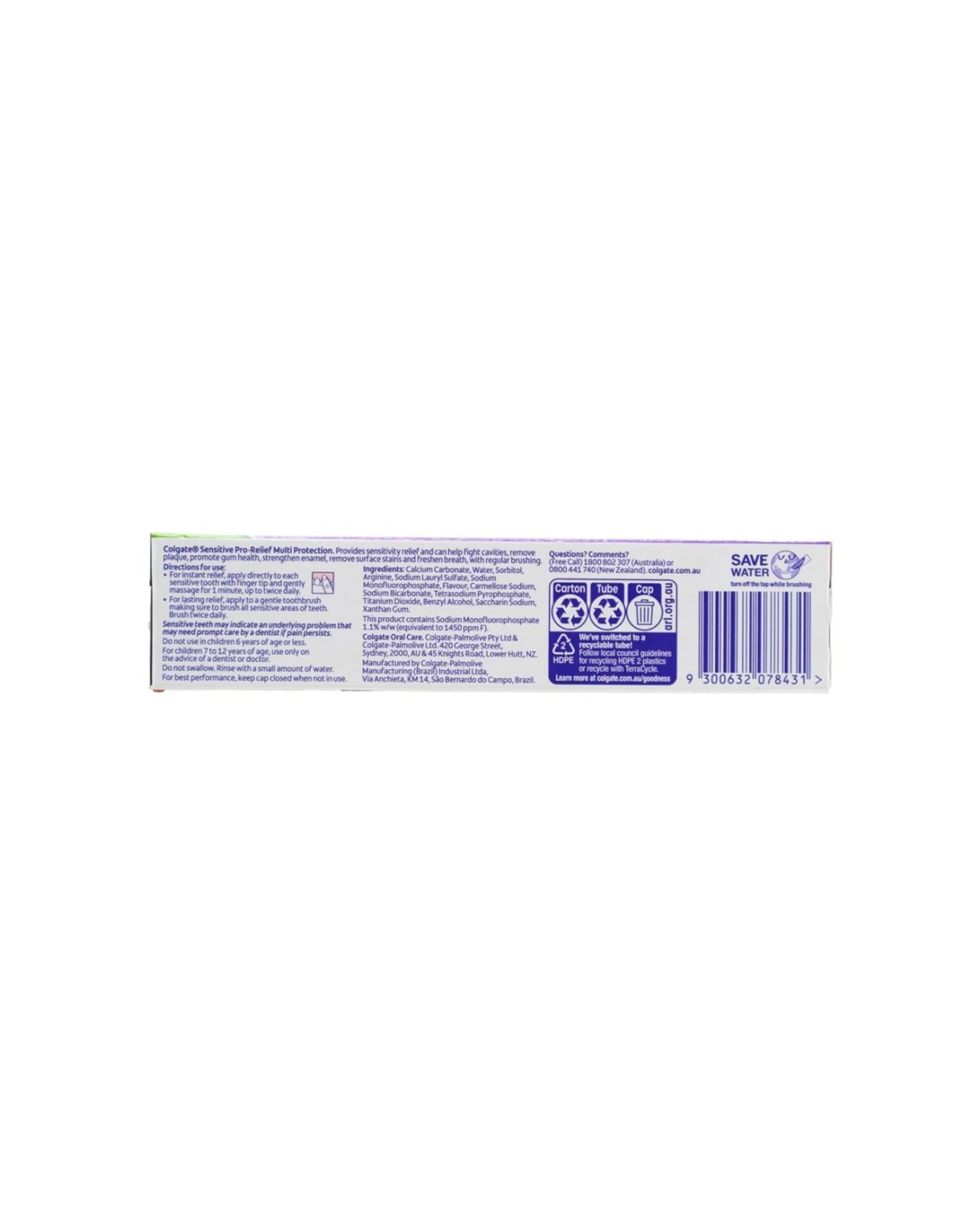 4 Colgate 12PK Toothpaste Sensitive Pro Relief Protection Oral 110g - Multi, 4 of 4