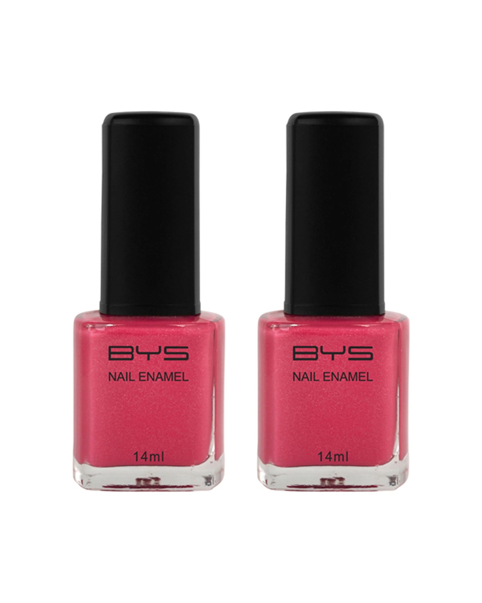 1 BYS 2PK BYS Temperamental Nail Polish Long Wearing Chip Resistant 14ml - Pink, 1 of 1