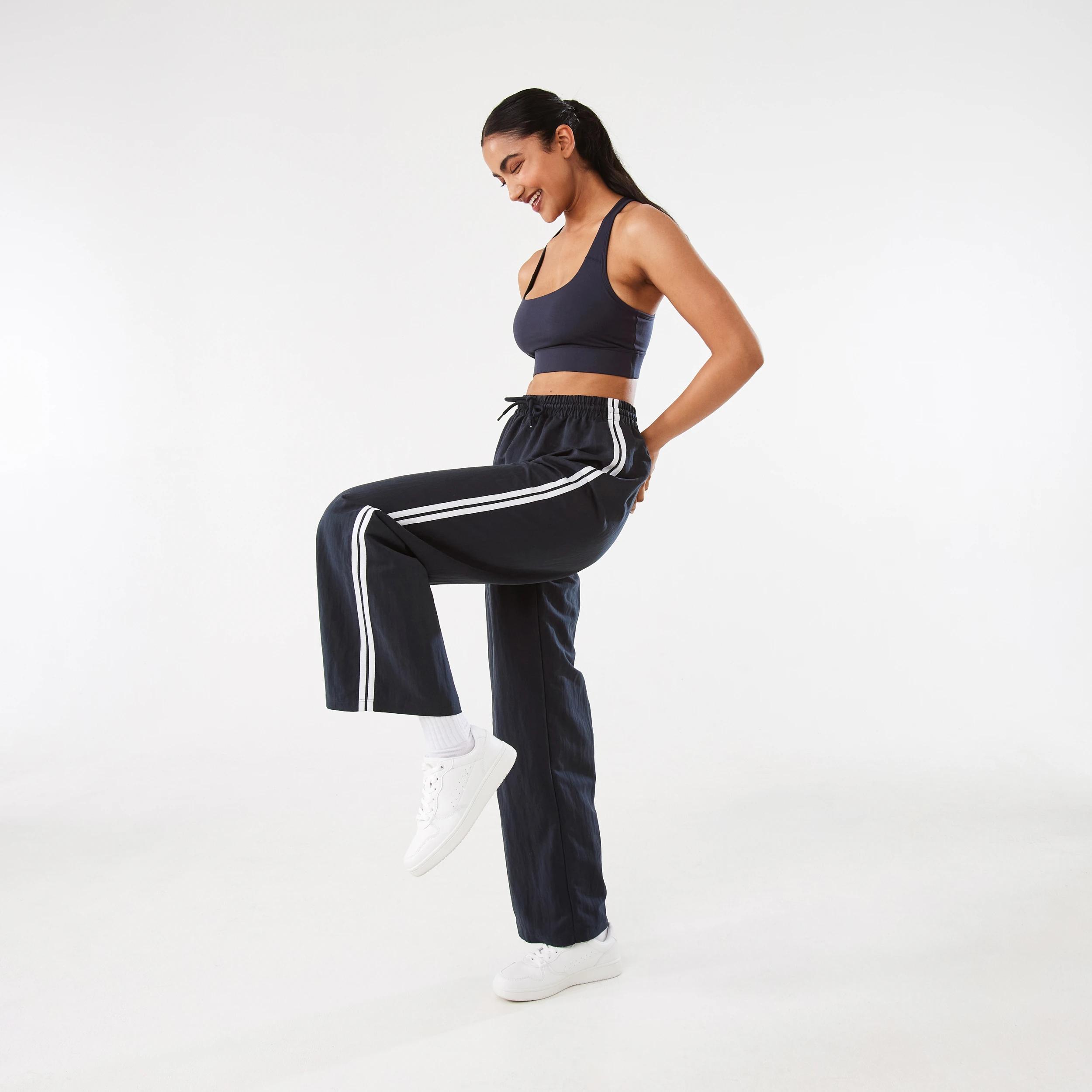 3 Active Womens Contrast Panelled Pants SHADE NAVY, 3 of 6