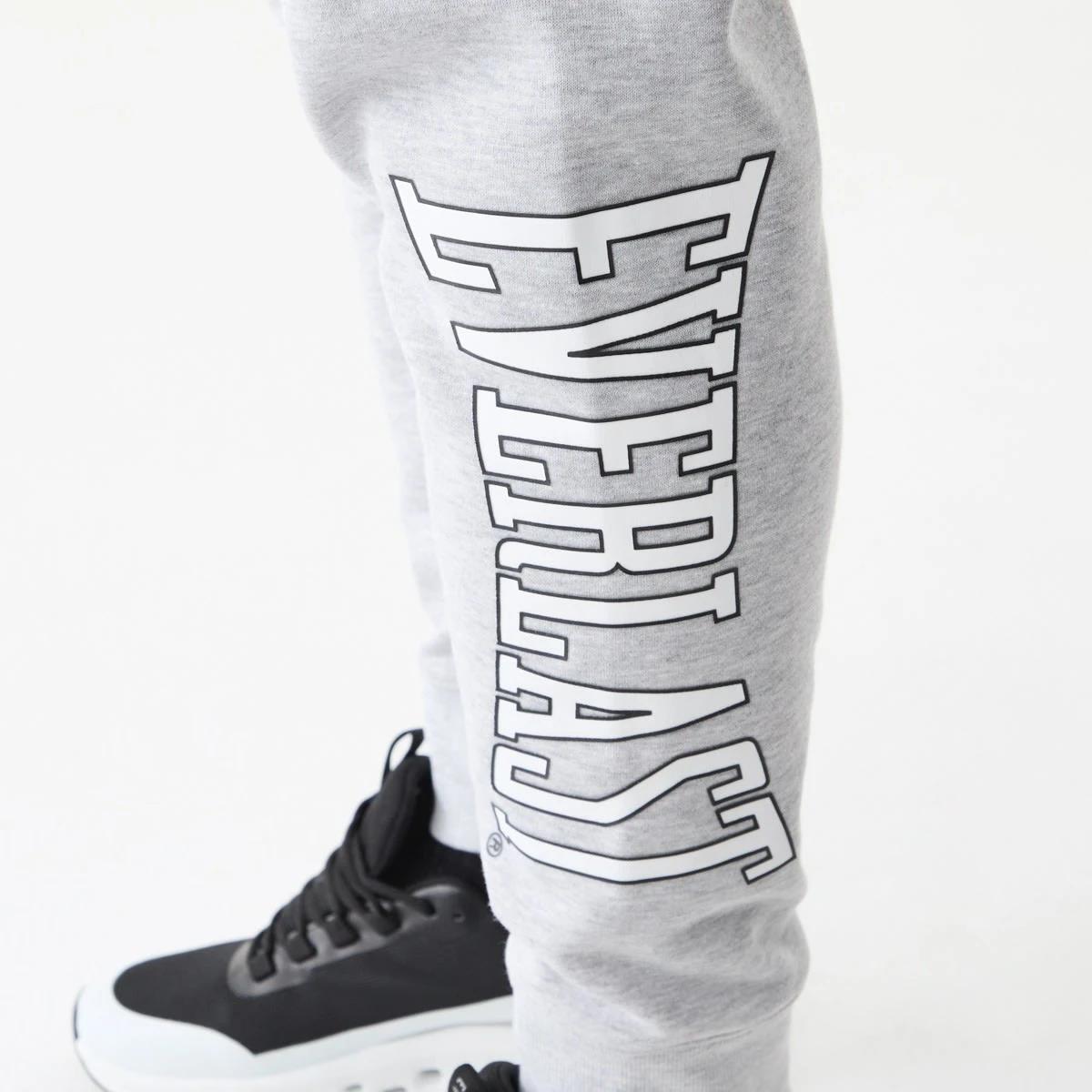 6 Everlast Mens Block Trackpants Greymarl, 6 of 7