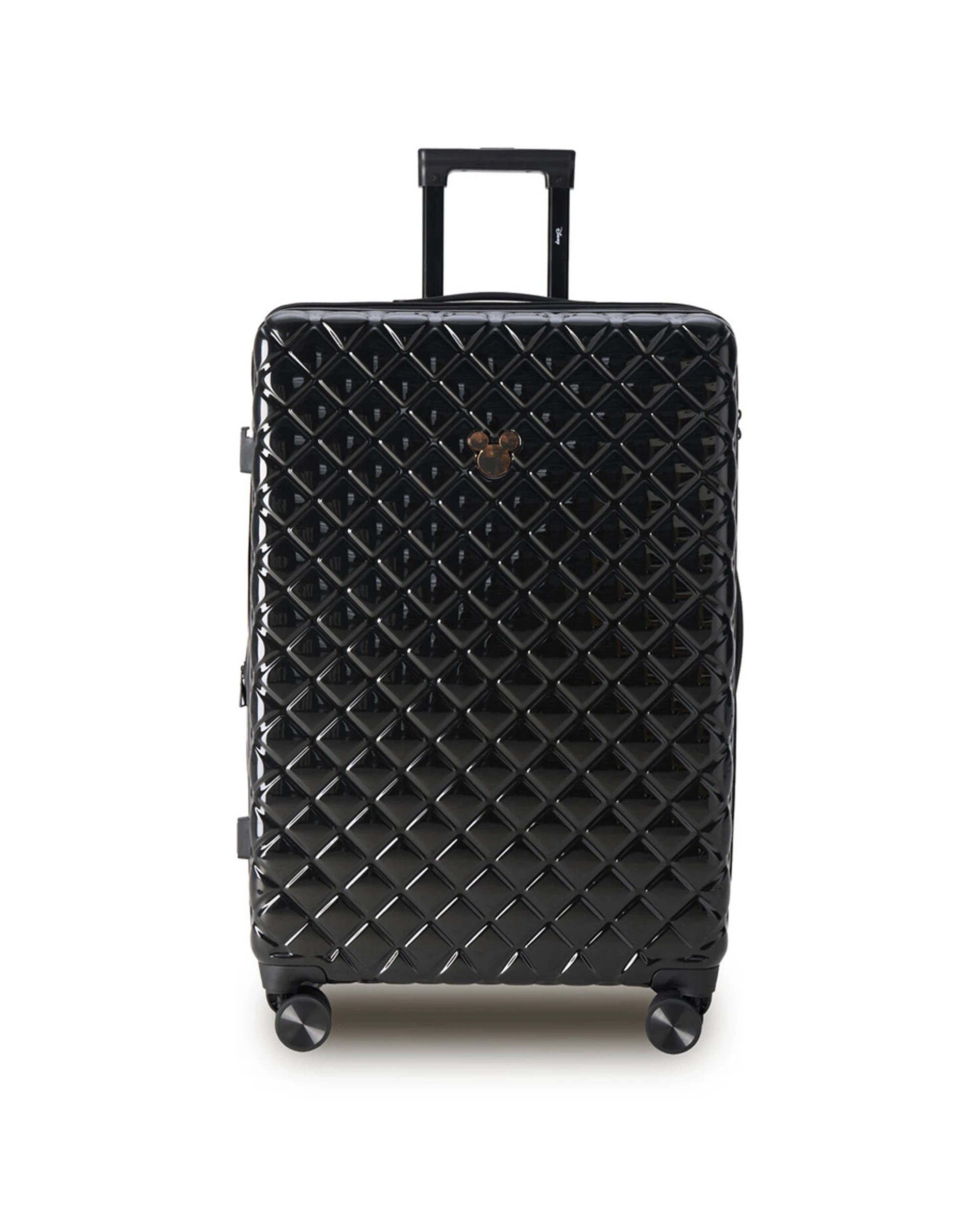 1 Disney Mickey 76Cm Suitcase Luggage Trolley Case Lightweight Durable Hard - Black, 1 of 4