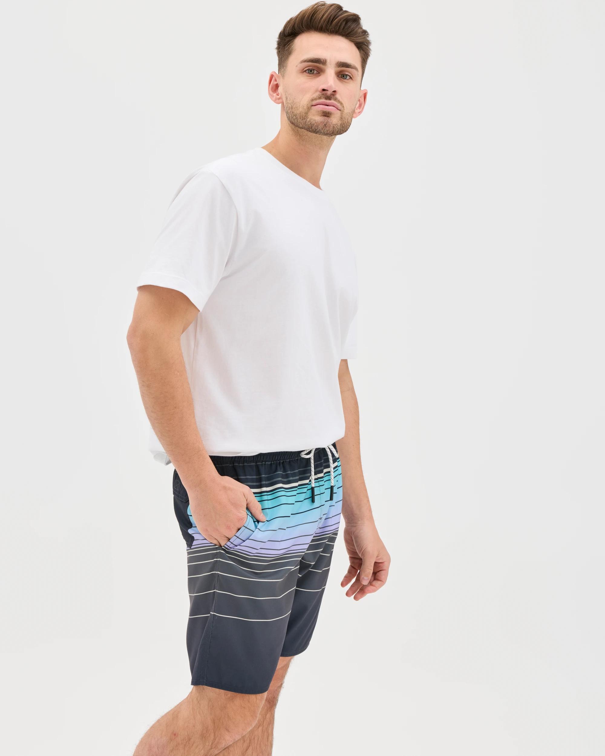 4 Target Man Panelled Swim Boardshorts AQUA, 4 of 7