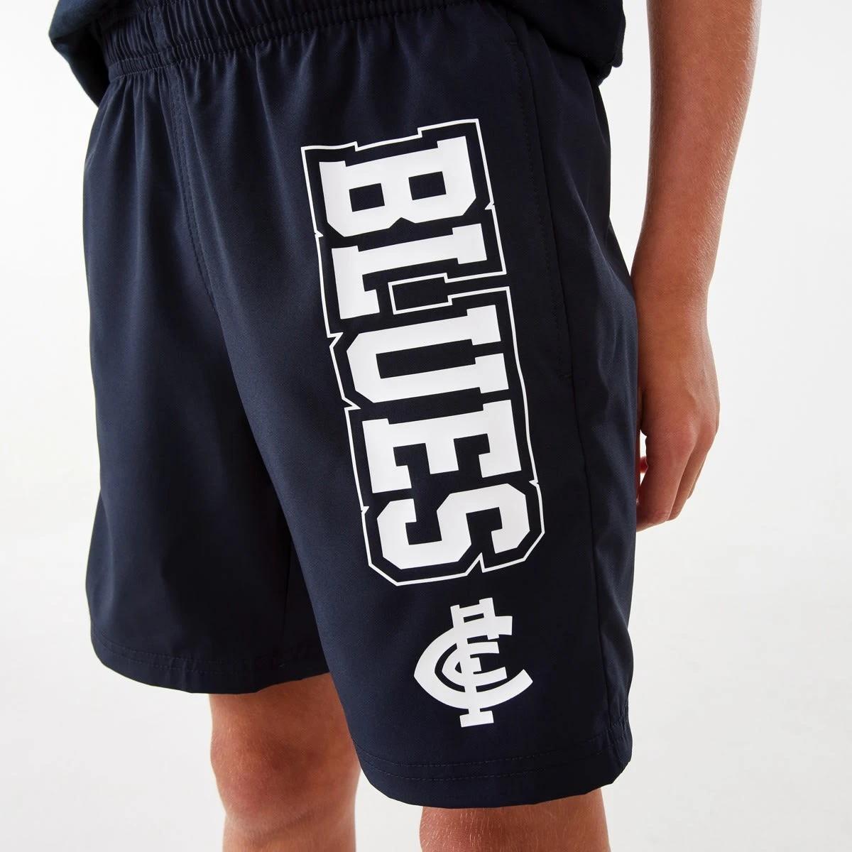 3 Official AFL Kids Shorts Carlton, 3 of 9