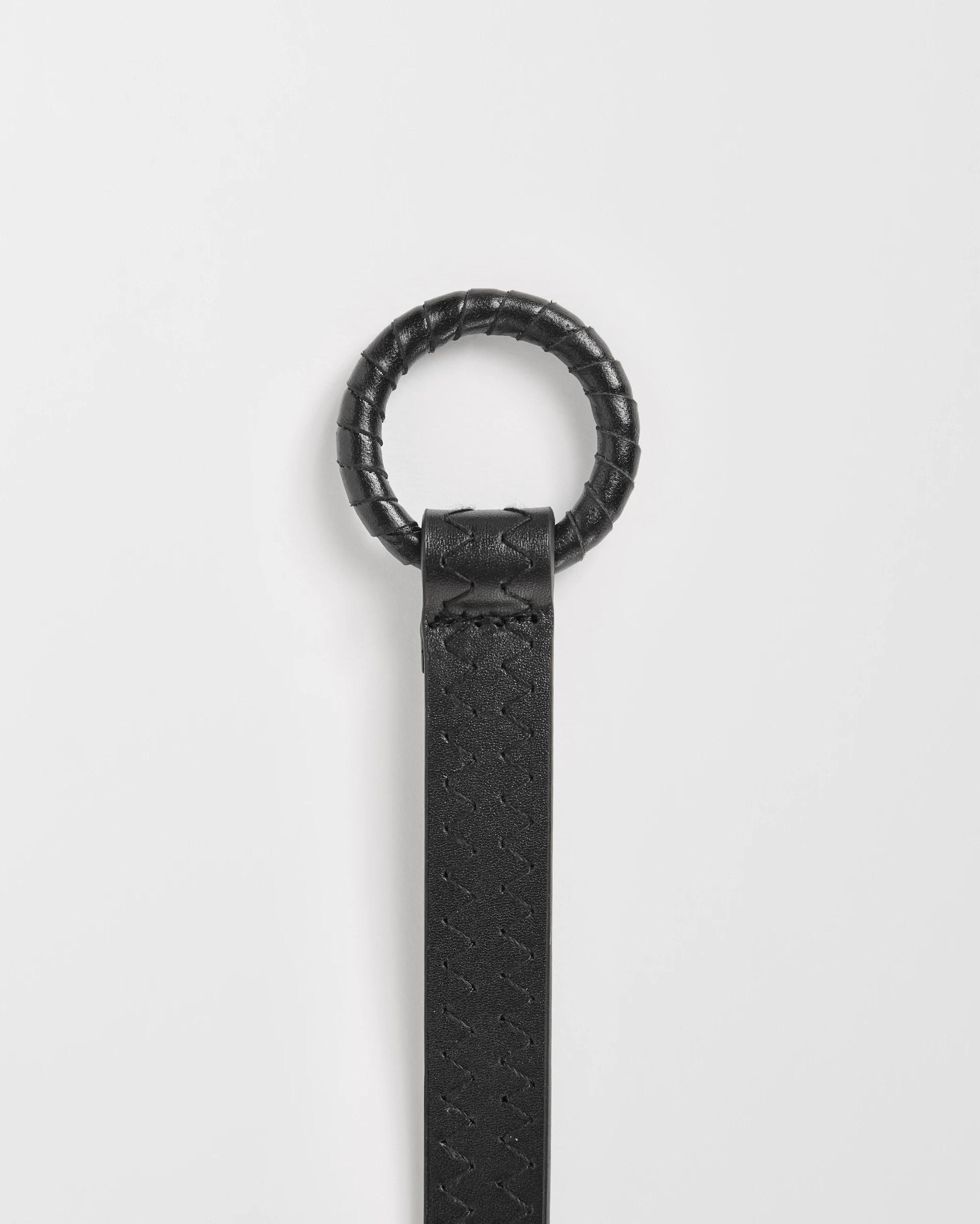 3 Target Woman Genuine Leather Tie Belt BLACK, 3 of 3