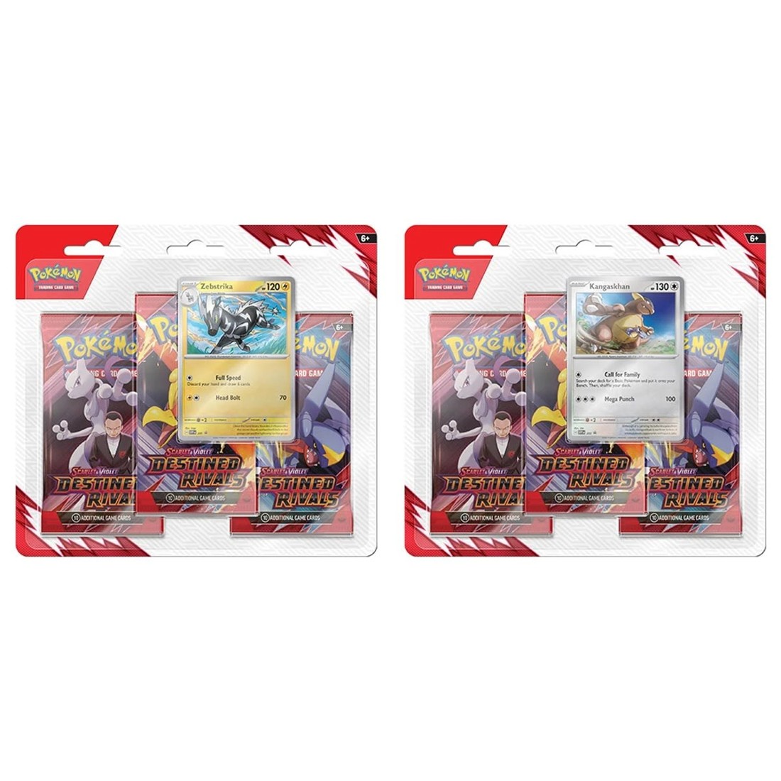 1 Pokemon Trading Card Game: Scarlet & Violet Destined Rivals Three-Booster Blister Pack - Assorted, 1 of 1