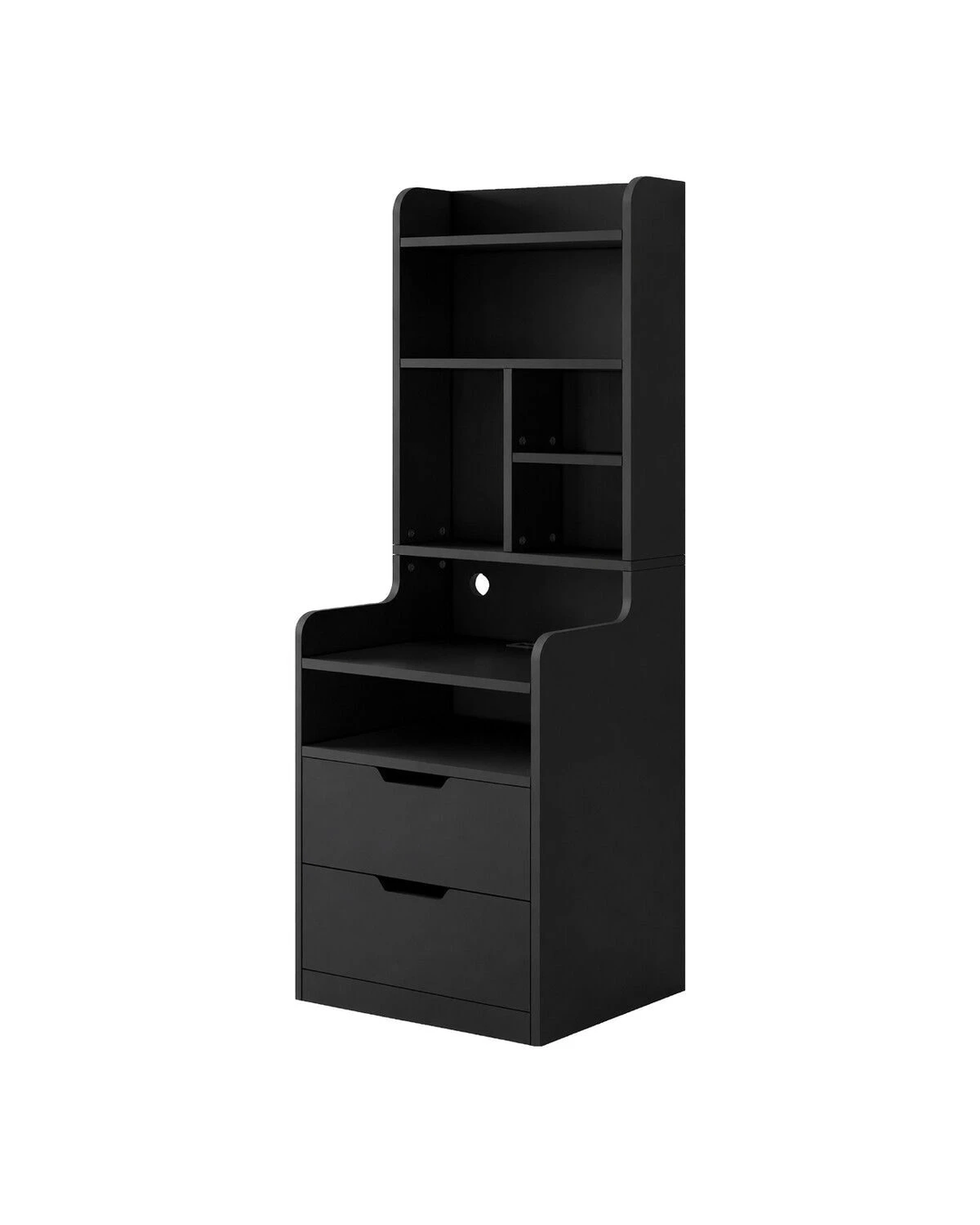 LUXSUITE 2-in-1 Bedroom Bedside Table Cabinet with RGB LED Lighting ...