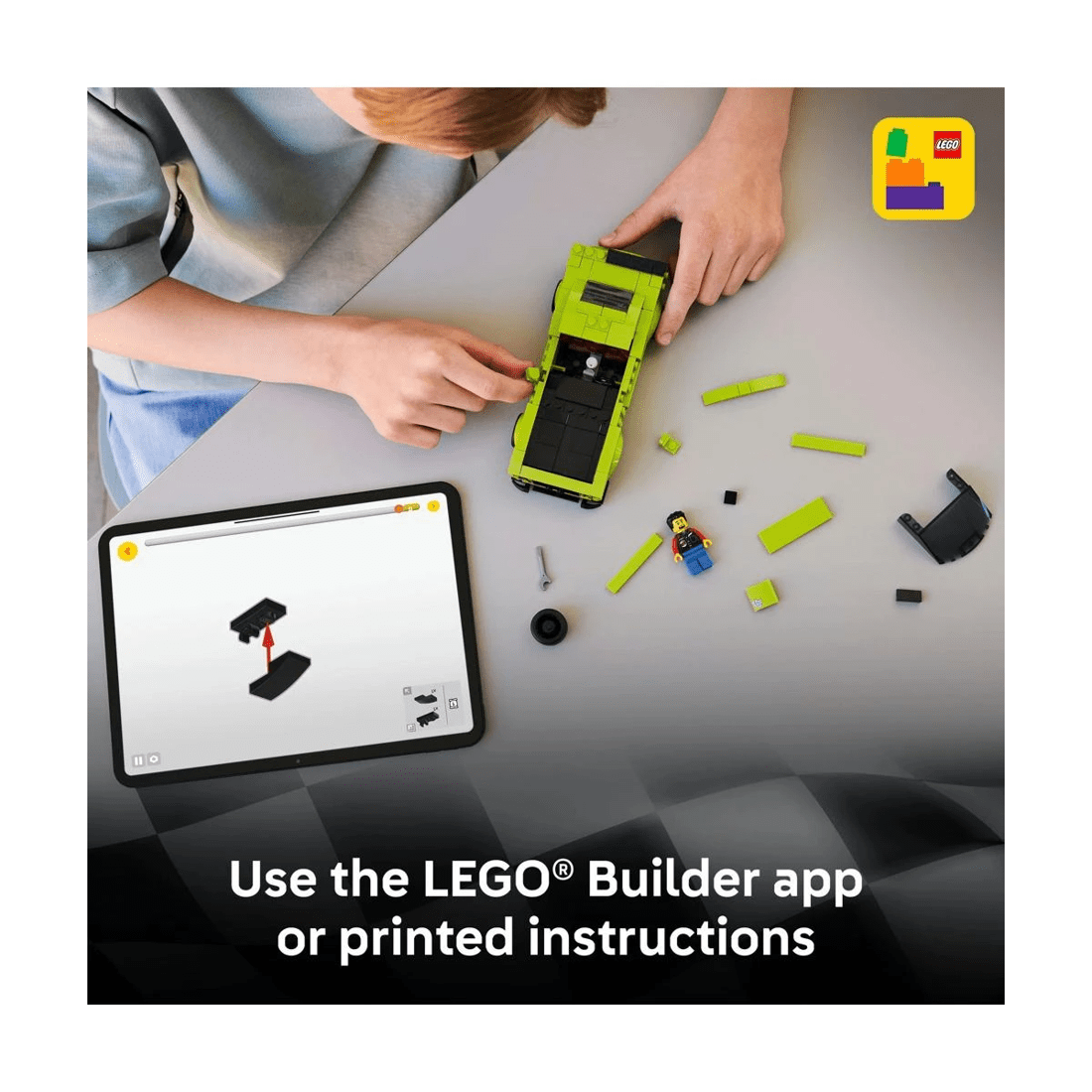 7 LEGO Speed Champions Dodge Challenger SRT Hellcat Sports Car 77237, 7 of 10