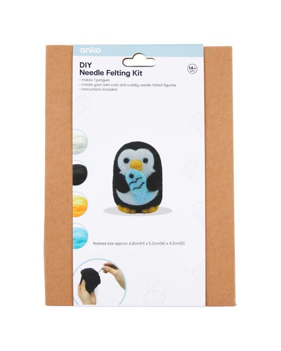 DIY Needle Felting Kit - Penguin