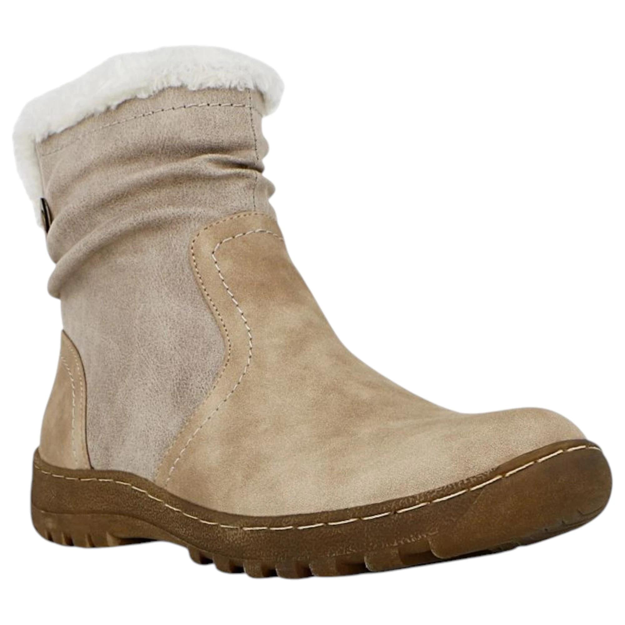 2 Bellissimo Womens Hippie Shoes Dress Winter Boots NATURAL, 2 of 3