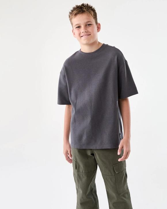 Short Sleeve Oversized Textured T-shirt