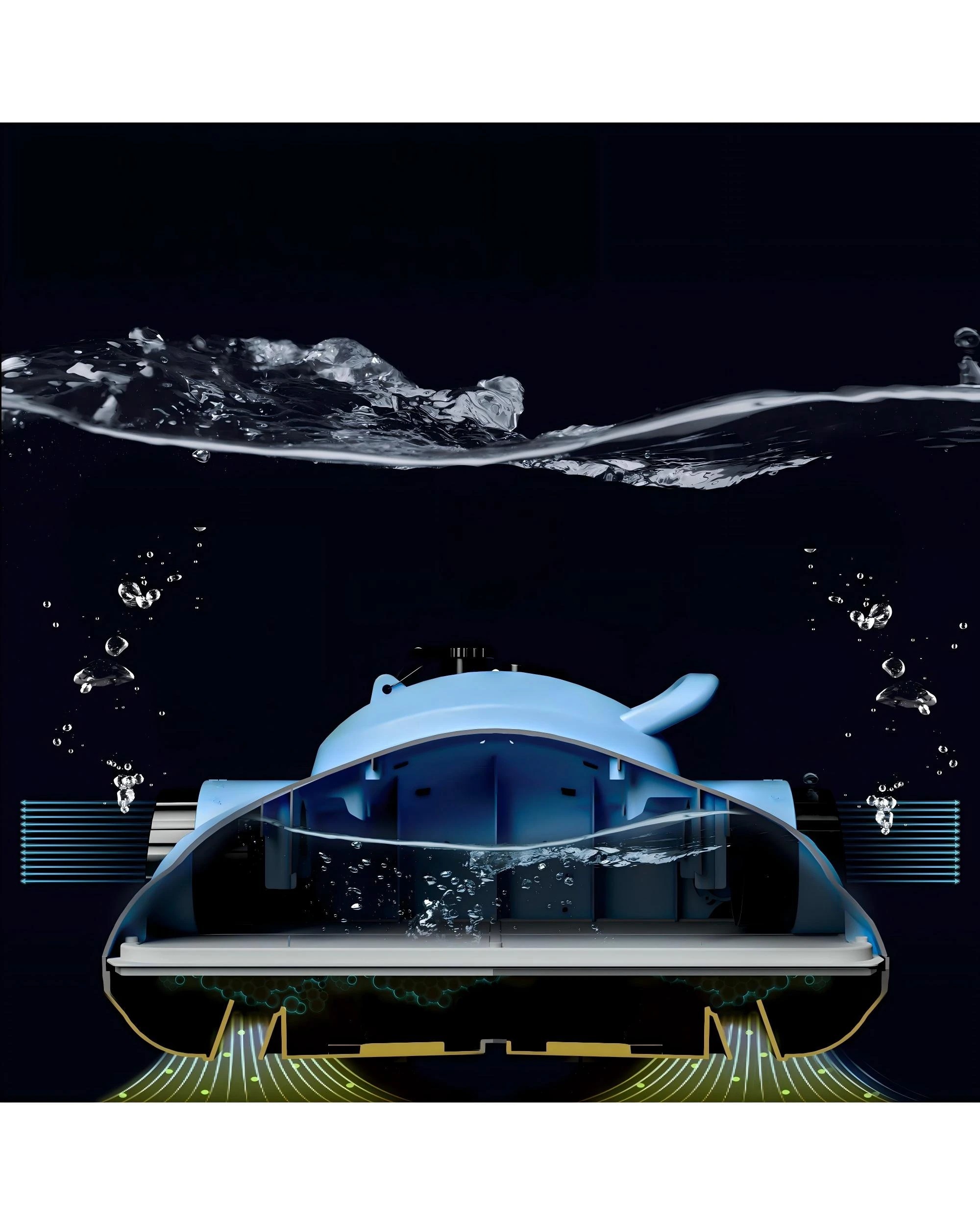 4 Advwin Cordless Robotic Pool Cleaner Self-Parking Last 110 Min - Blue, 4 of 7