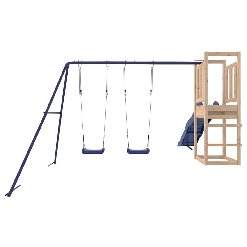 4 vidaXL Outdoor Playset Pine Wood - Brown, 4 of 8