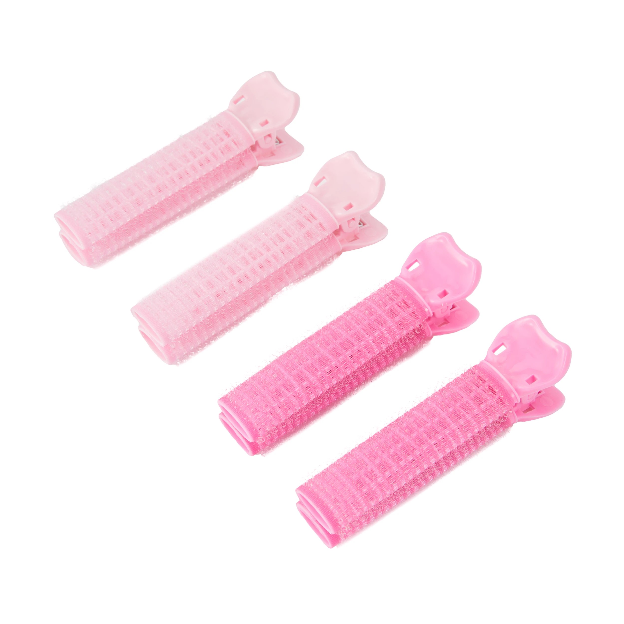 1 OXX Haircare 4 Piece Pink Volume Roller Clips, 1 of 4