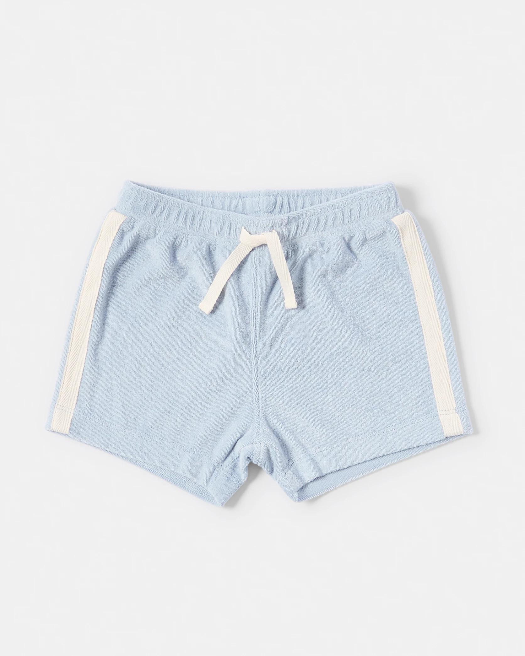 4 2 Piece Short Sleeve Terry Towel Set Blue Palm, 4 of 6