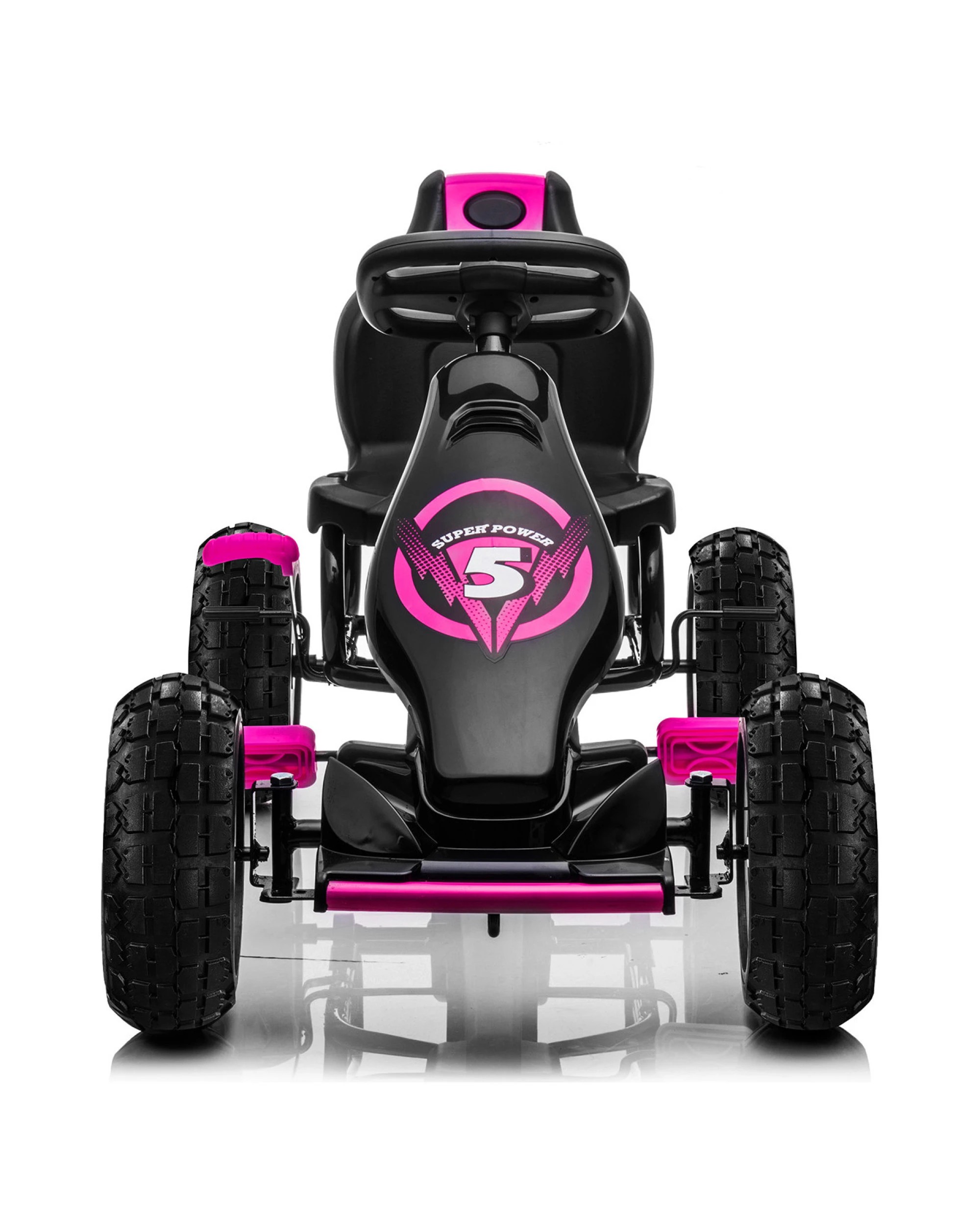 4 Kahuna G18 Kids Ride On Pedal Go Kart - Rose Pink, 4 of 10