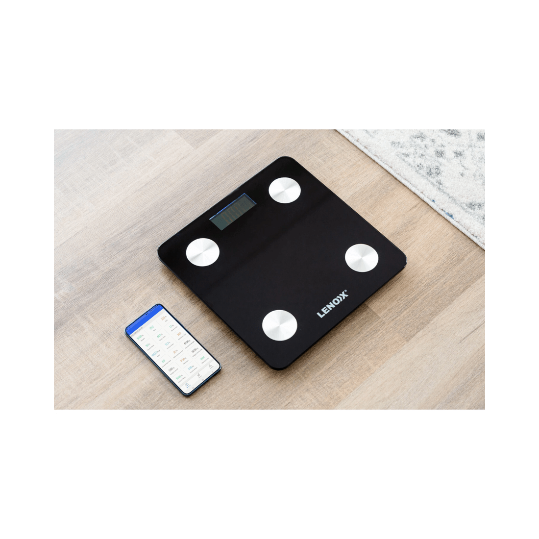 3 Lenoxx Smart Body Scale w/ Bluetooth, LED, Weight Tracking & Recording, 3 of 3