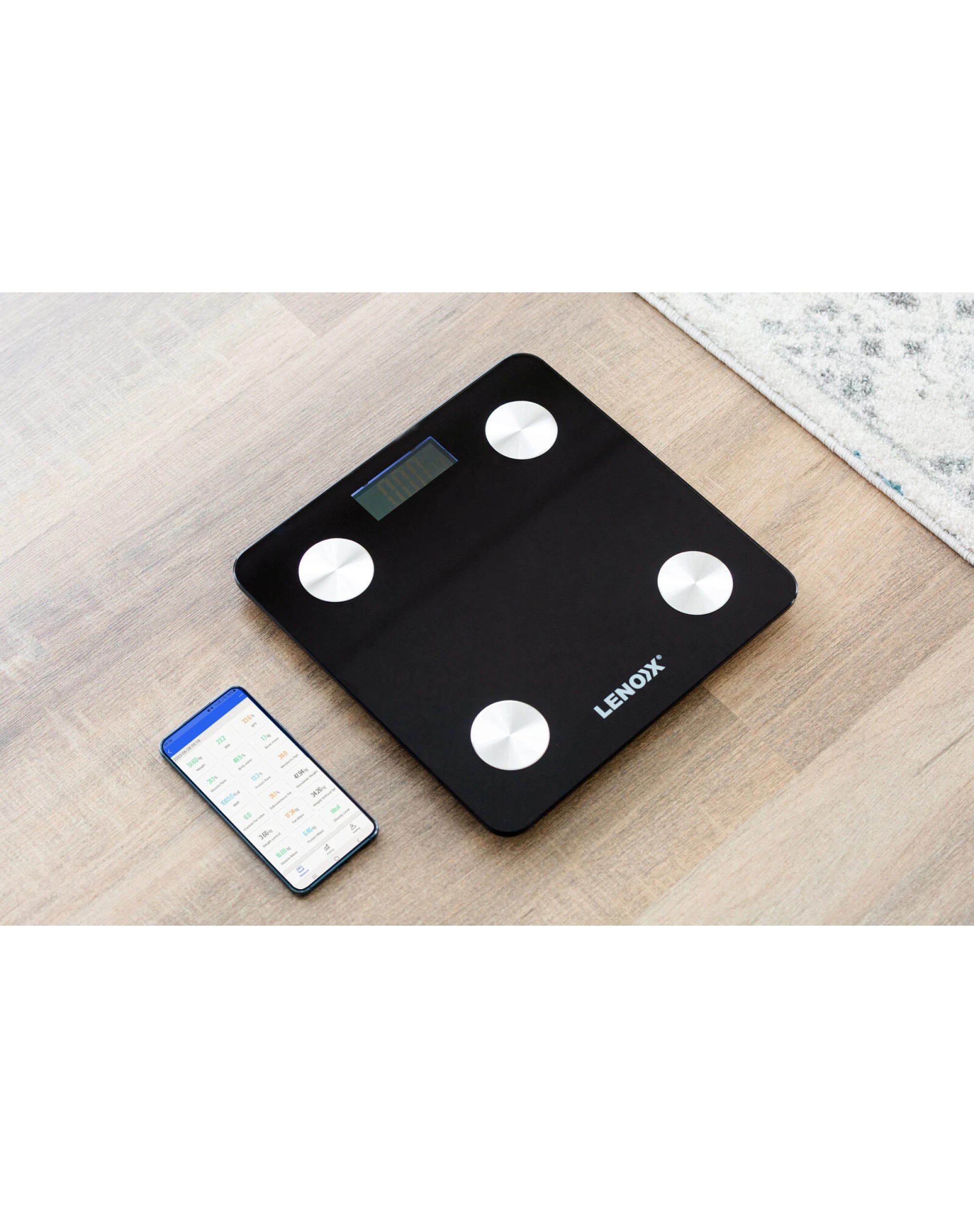 3 Lenoxx Smart Body Scale w/ Bluetooth, LED, Weight Tracking & Recording, 3 of 3