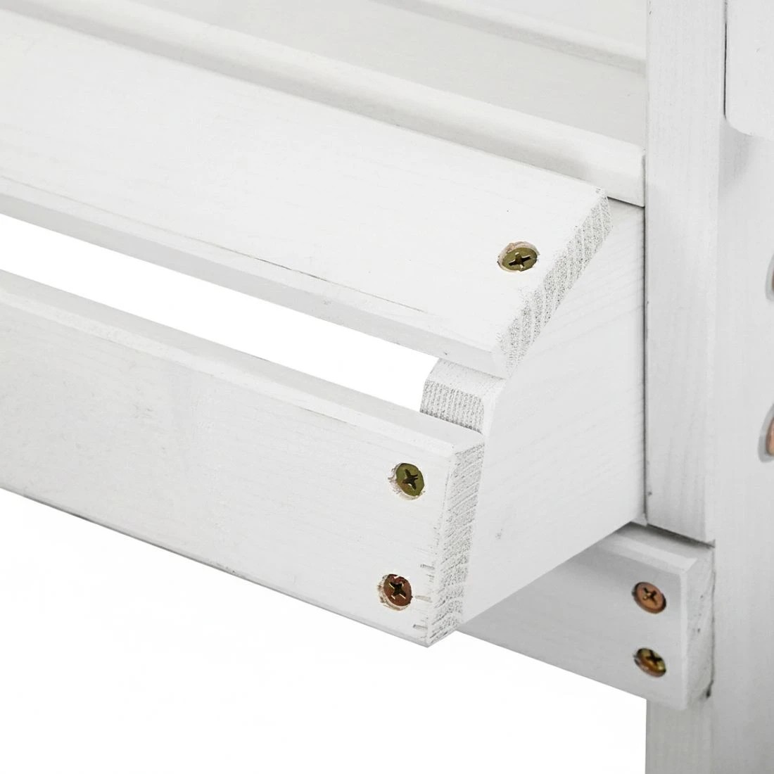 5 Gardeon 3PC Adirondack Outdoor Table and Chairs Wooden Beach Chair - White, 5 of 6