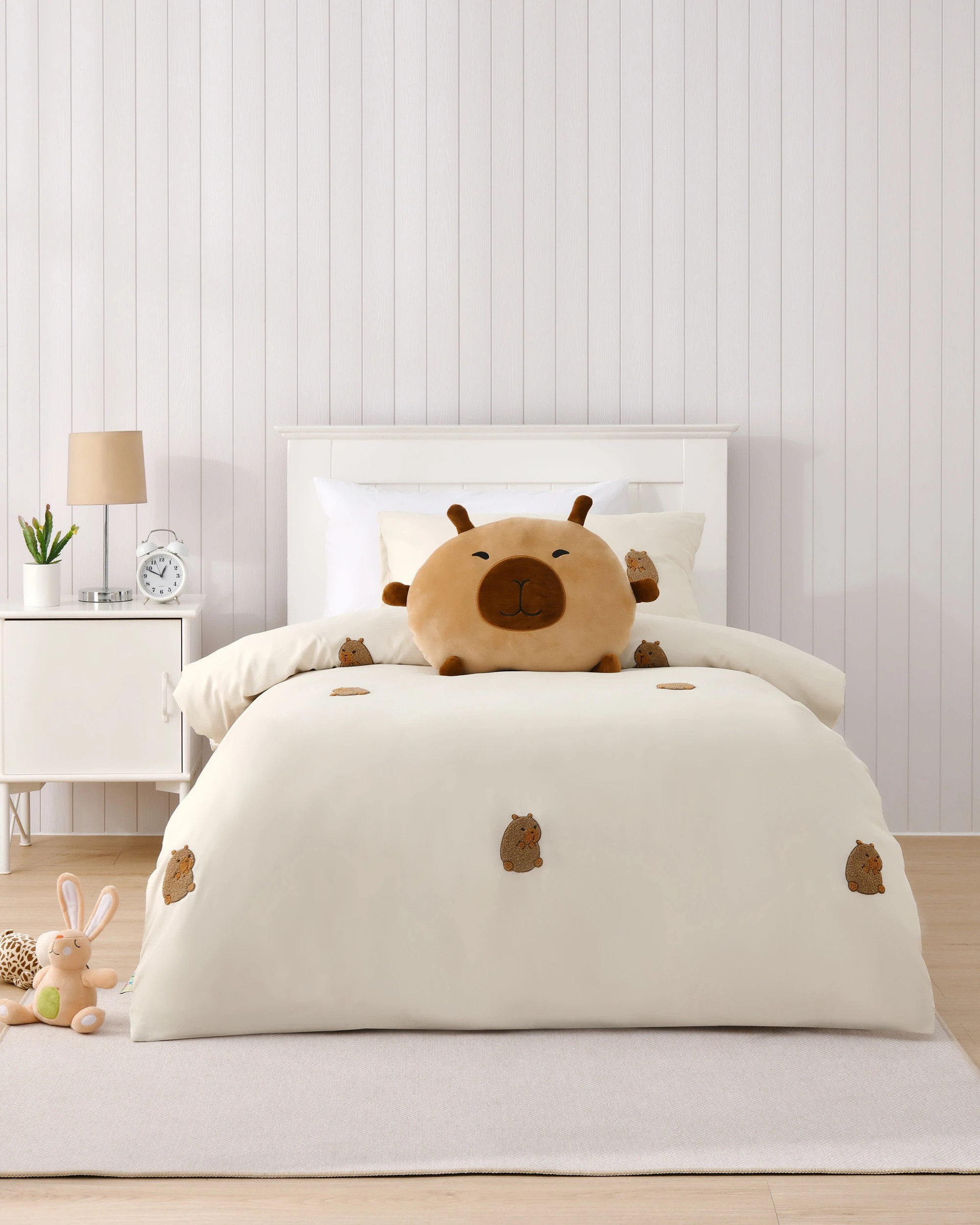 5 Jack & Ava Tofu the Capybara Plush Velour Cushion - Brown, 5 of 5