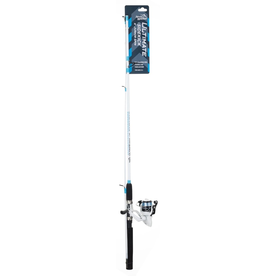 2 Jarvis Walker Ultimate Sidekick Junior Spin Combo - 6ft., Blue and White, 2 of 6