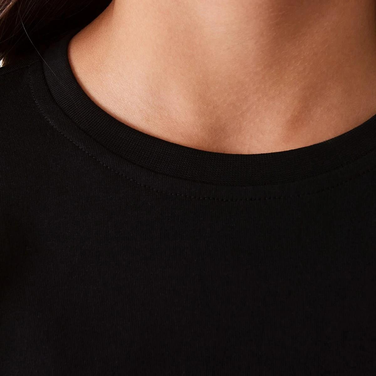 4 Plain Long Sleeve T-shirt Black, 4 of 8