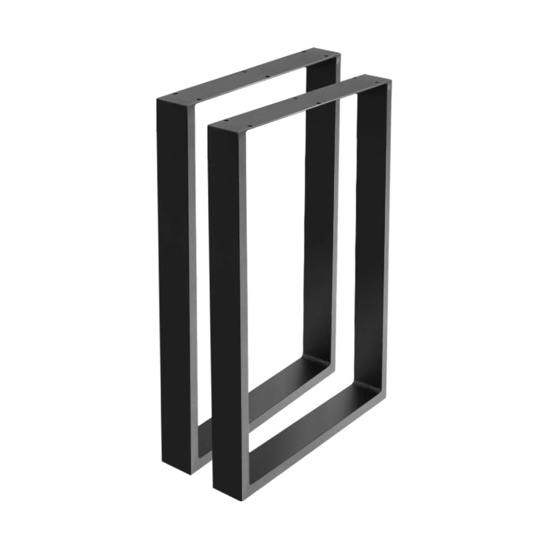 4 Artiss Metal Table Legs Diy Rectangular 71x50cm Set of 2 Durable Space Saving Modern Decor Easy Assembly - Black, 4 of 7
