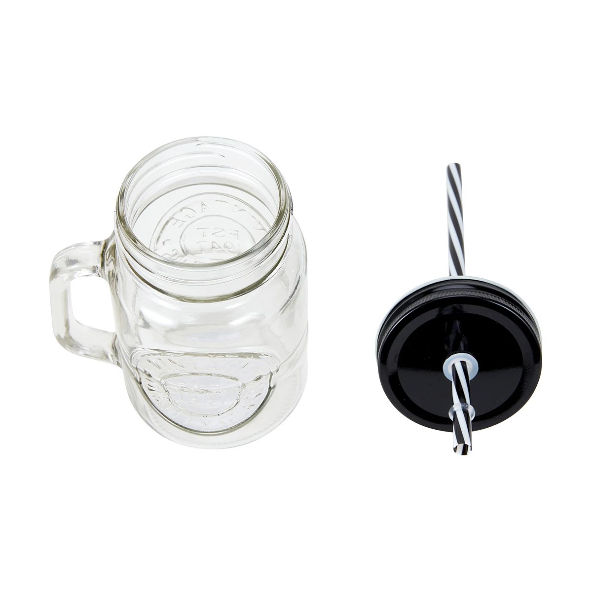 3 Badge Drink Jar and Straw, 3 of 3