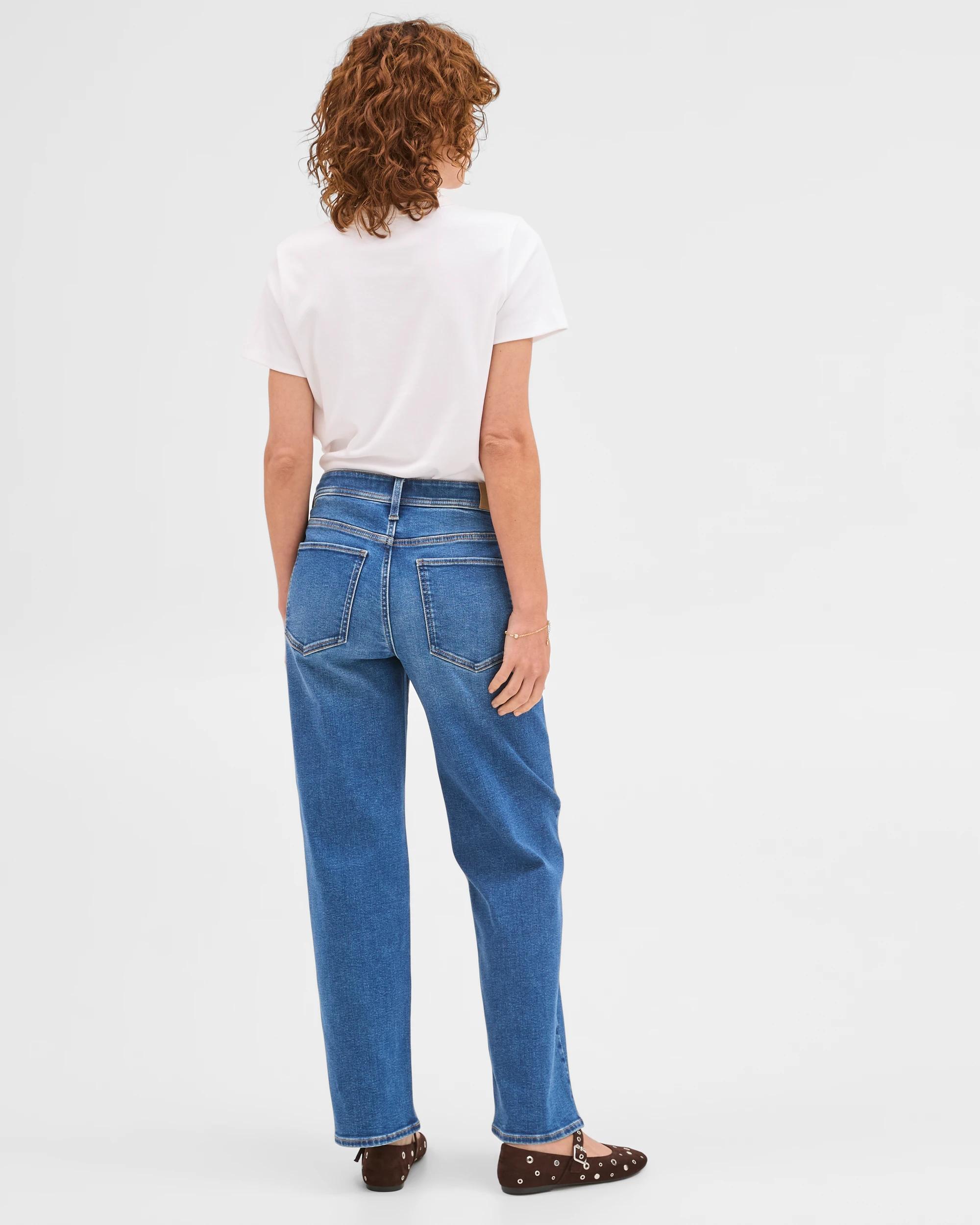 5 Target Denim Tara Slim Fit Straight Denim Jeans DARK WORN INDIGO, 5 of 7