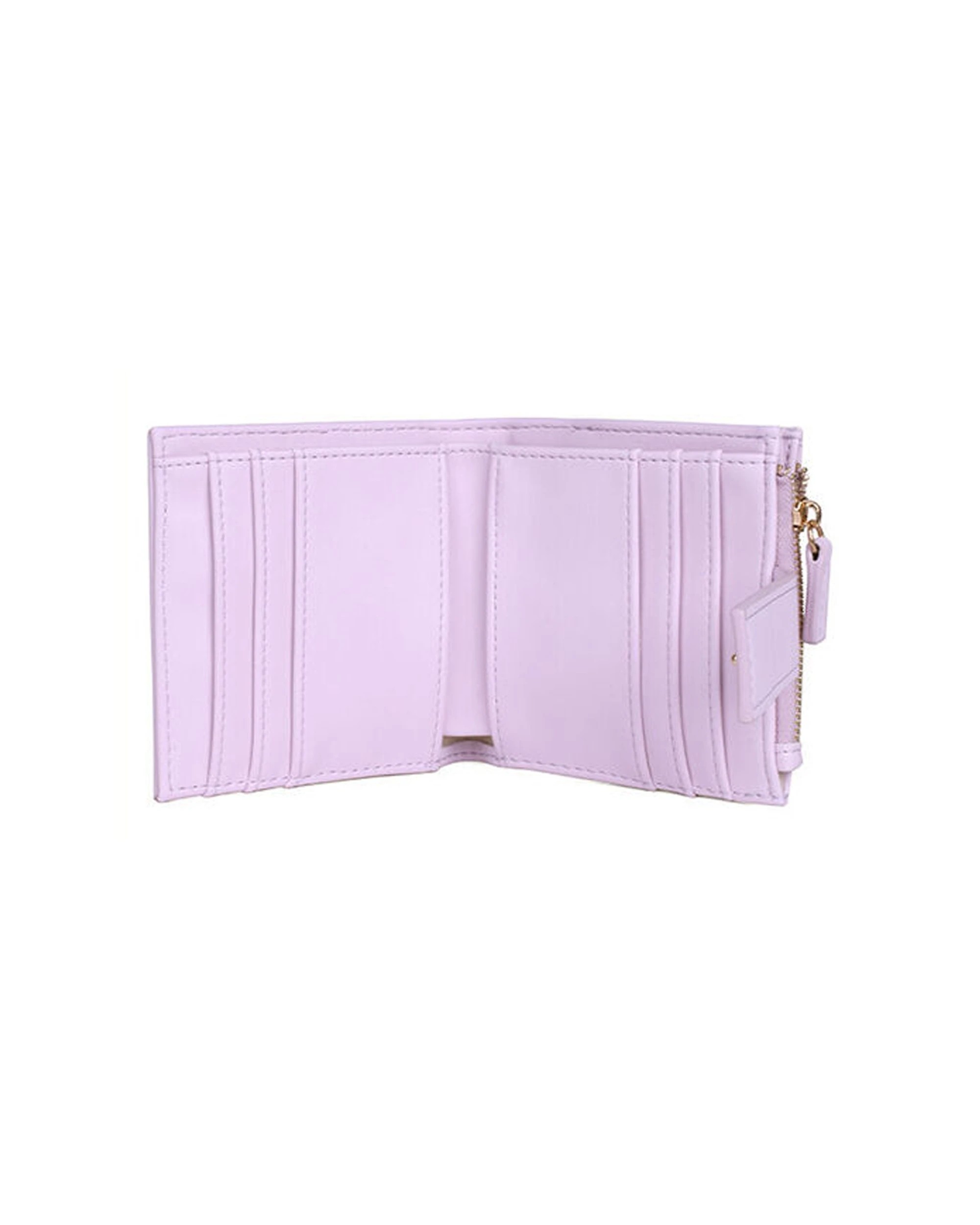 3 Kate Hill Womens Piper Purse Wallet with 9 Card Holder Compact Practical 11x10cm Lilac - Purple, 3 of 5