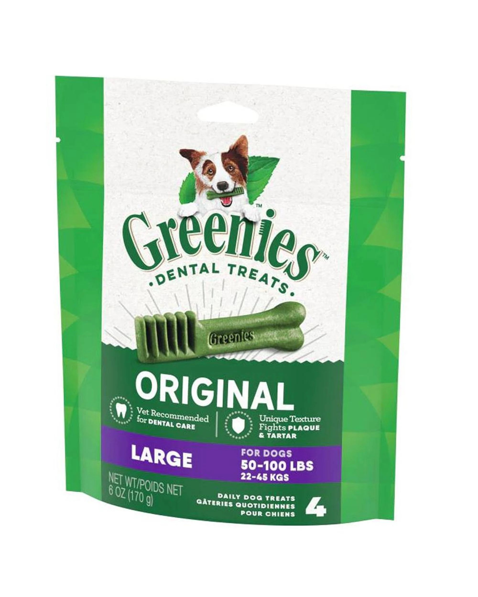 3 Greenies Dental Treats Oral Care Original Large for Dogs 22-45kg 4 Pack, 3 of 9