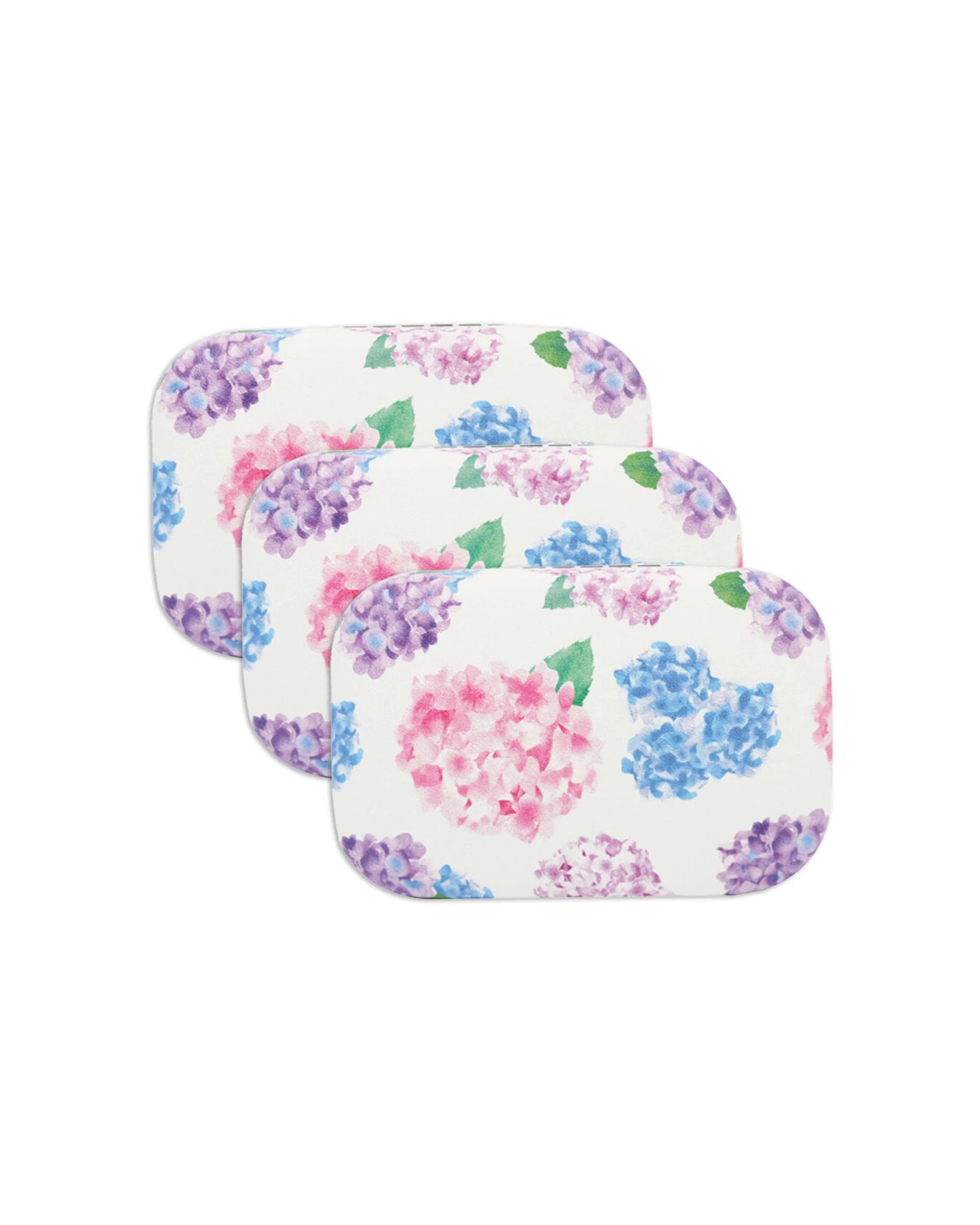 1 Wicked Sista 3PK Hydrangeas Rectangle Jewellery Hard Cover Travel Case 8.5x2.5cm - Multi, 1 of 3