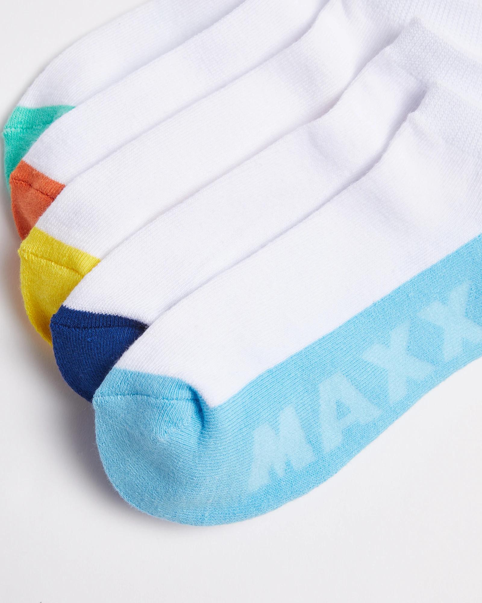 2 Maxx Sport Boys Low Cut Socks 5 Pack WHITE, 2 of 3