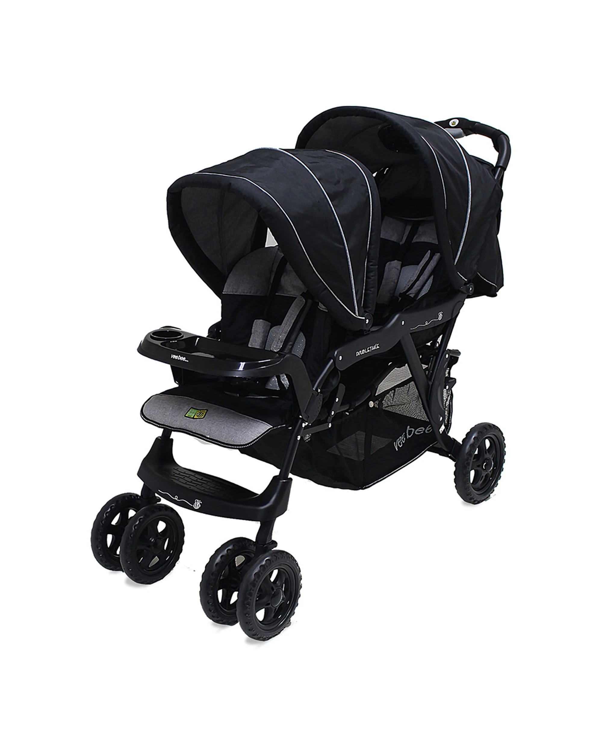 5 Vee Bee Doubletake Tandem Stroller Salt & Pepper - Multi, 5 of 9