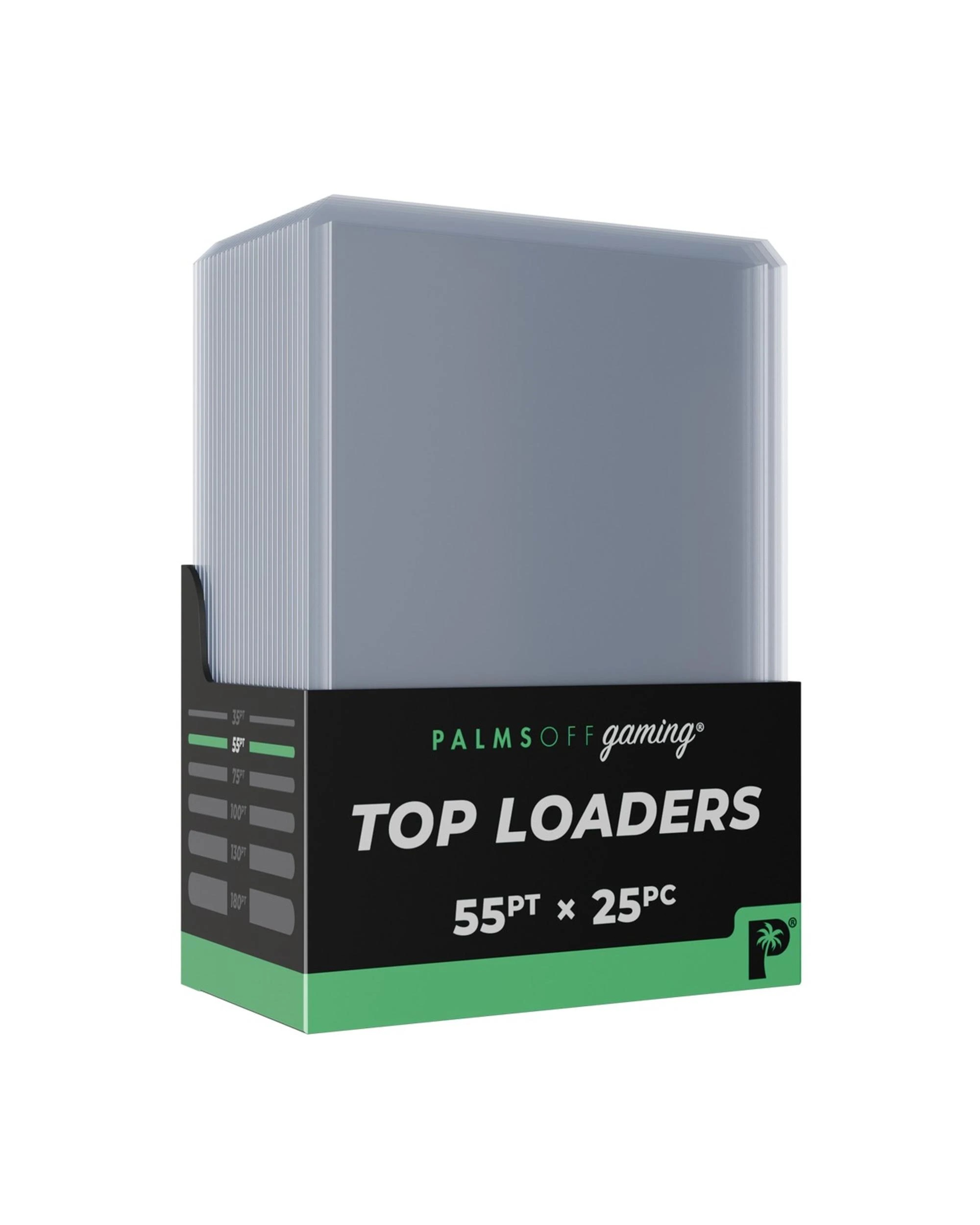 1 Palms Off Gaming 55pt Top Loaders - 25pc - Clear, 1 of 2