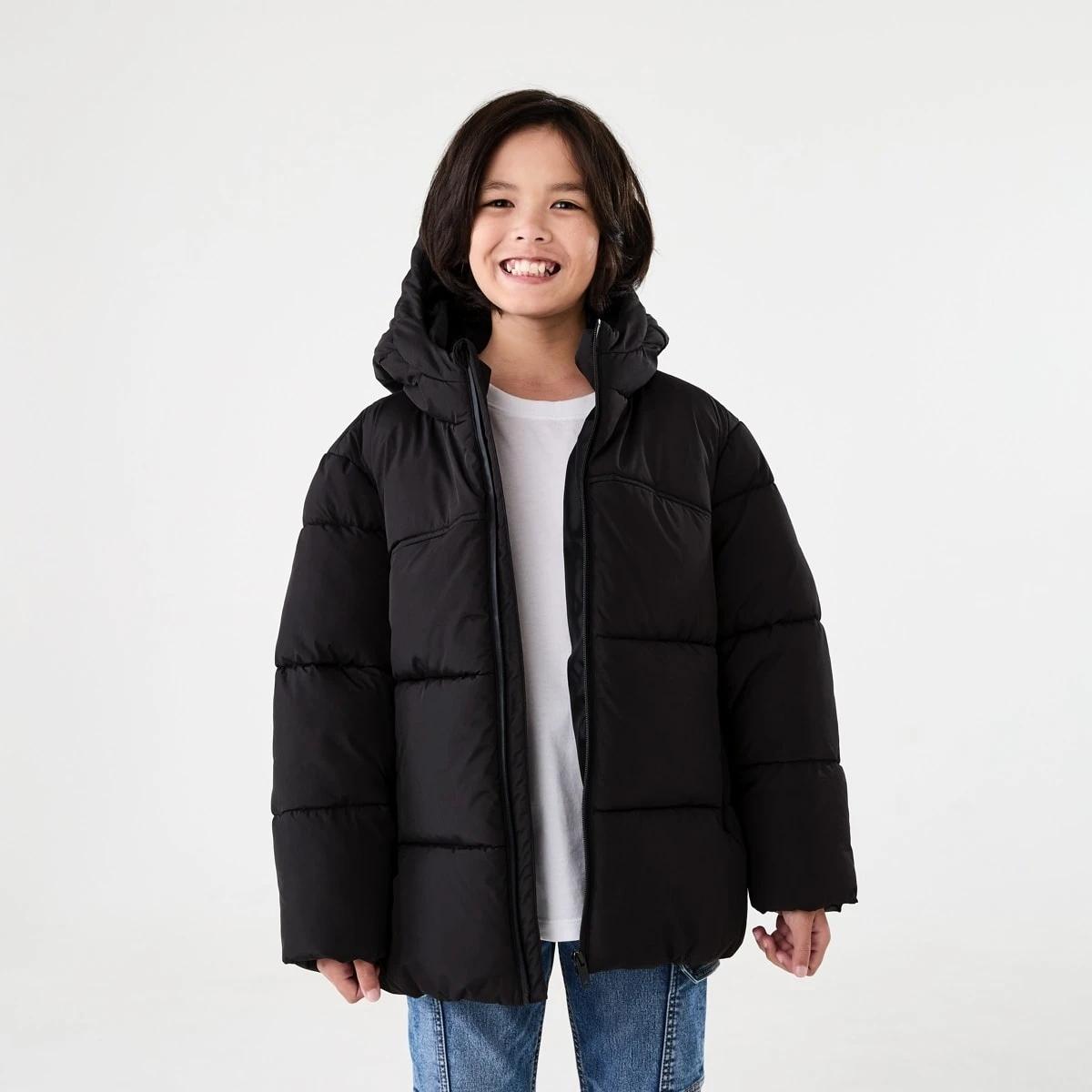 1 Premium Puffer Jacket Black, 1 of 10