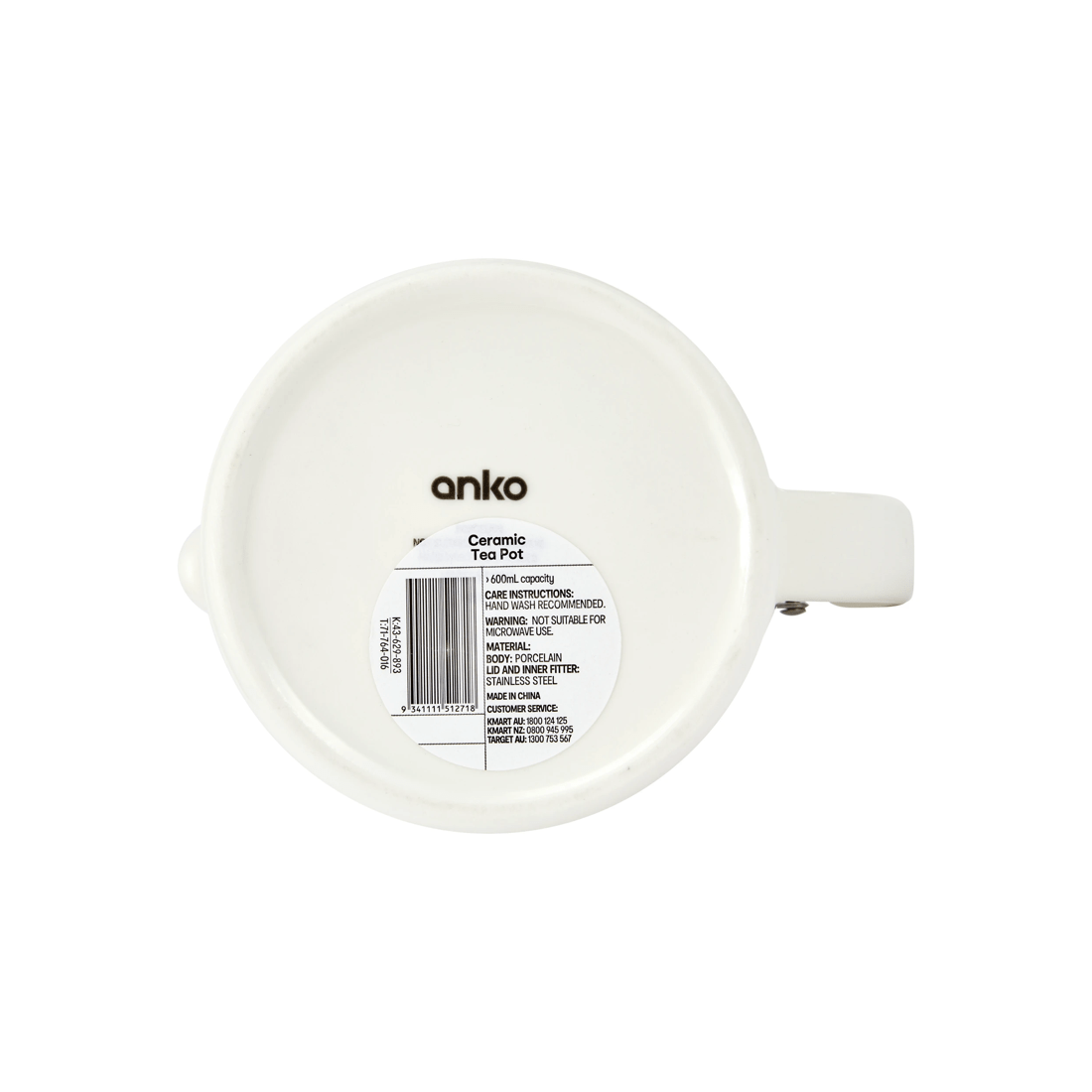 6 600ml Ceramic Tea Pot, 6 of 6