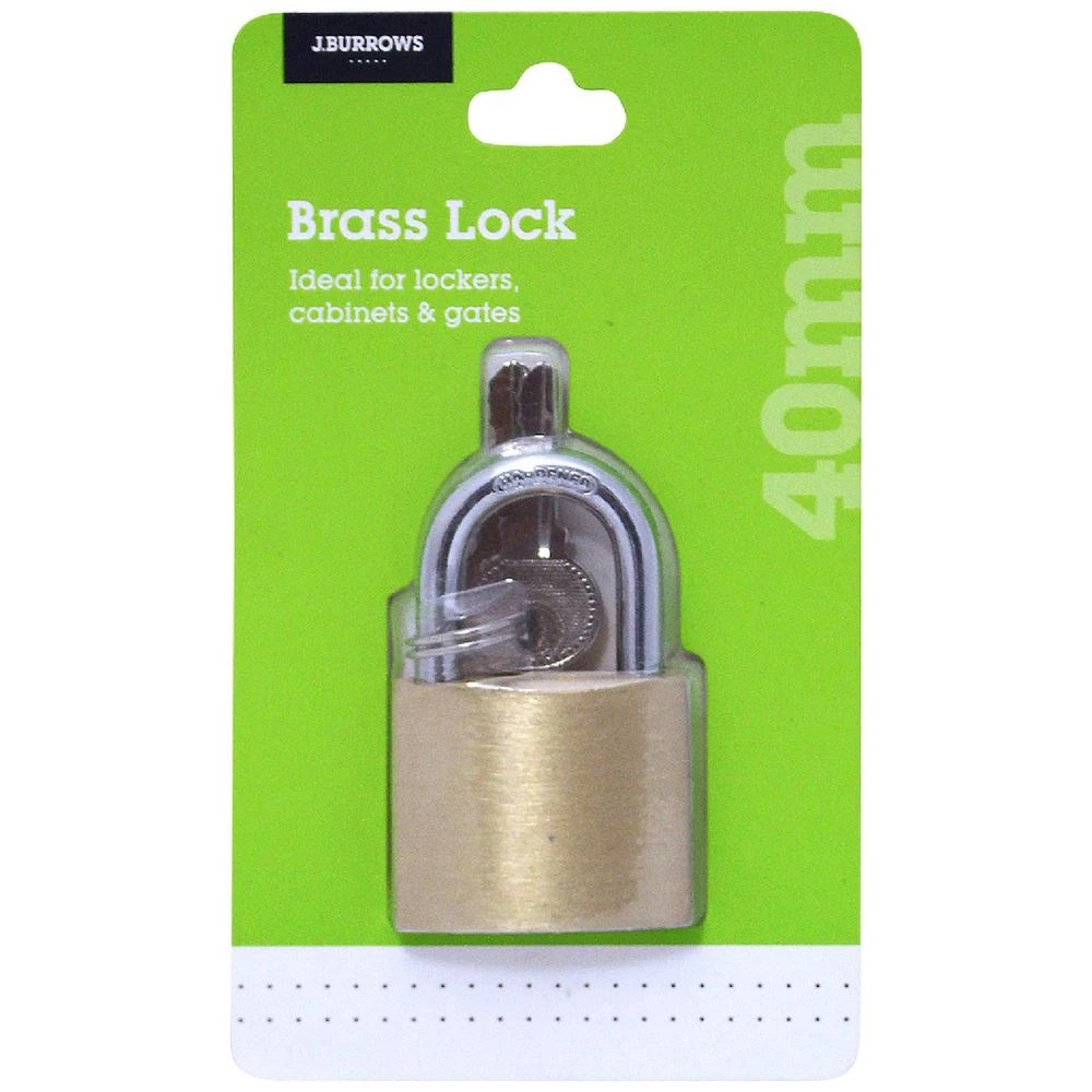 1 J.Burrows Brass Lock 40mm, 1 of 2