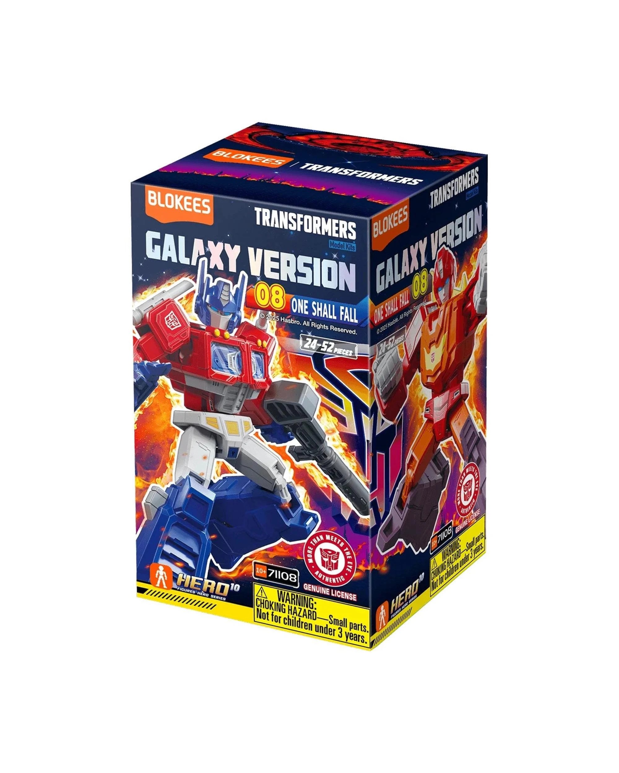 3 Blokees Transformers Galaxy Version 08 One Shall Fall Model Kit Blind Box Full Case Set of 9, 3 of 10