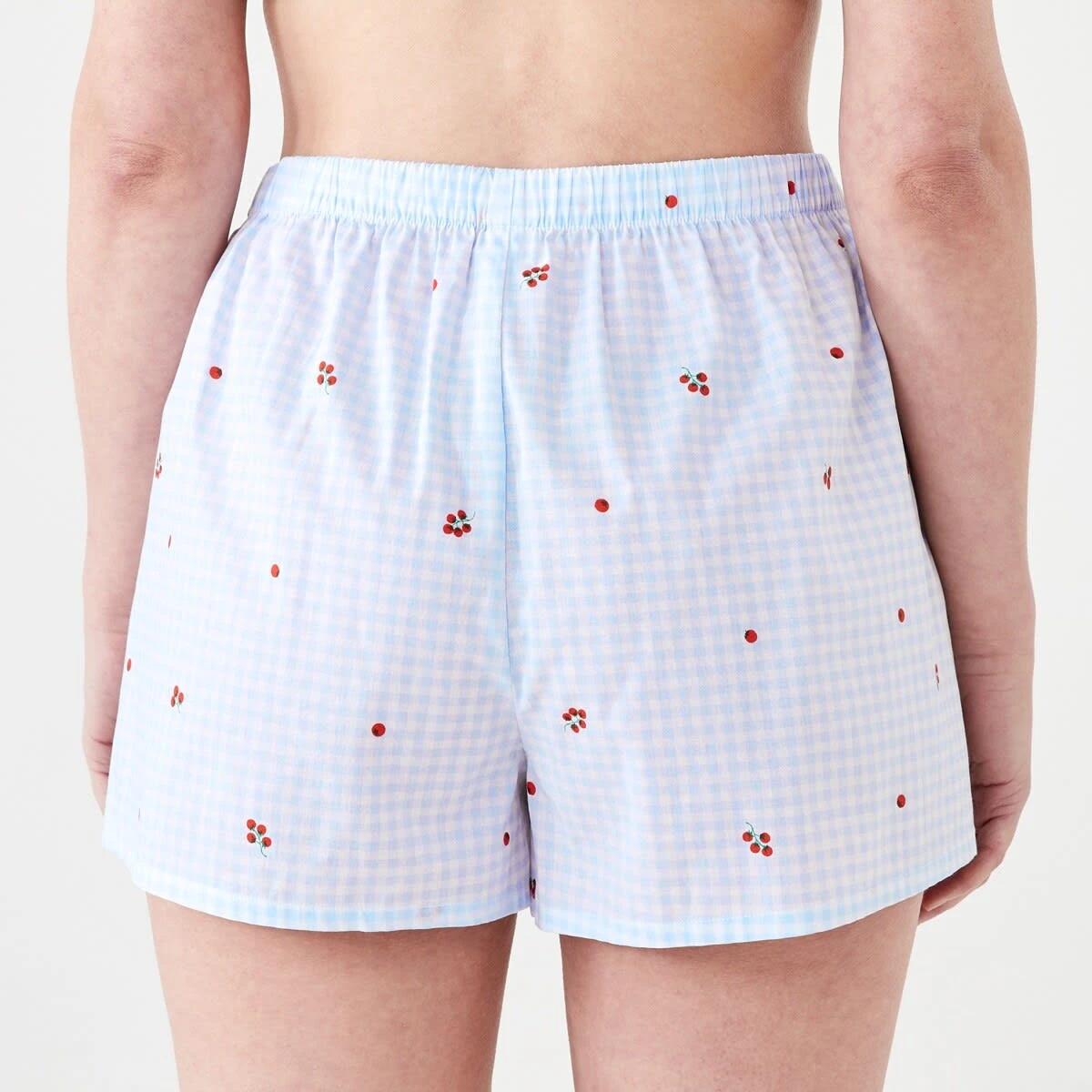 3 Woven Boxer Shorts TOMATO CHECK HALOGEN BLUE, 3 of 6