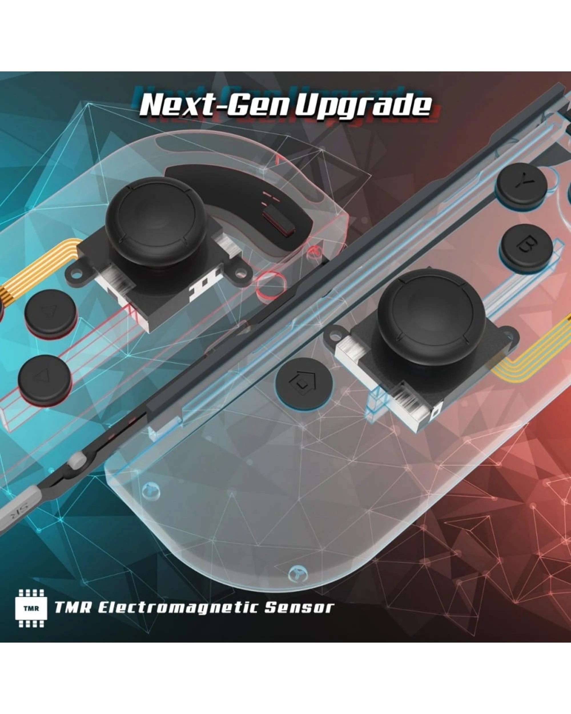 3 Hyperkin Switch TMR Electromagnetic Sticks Replacement Kit 2 Pack, 3 of 7