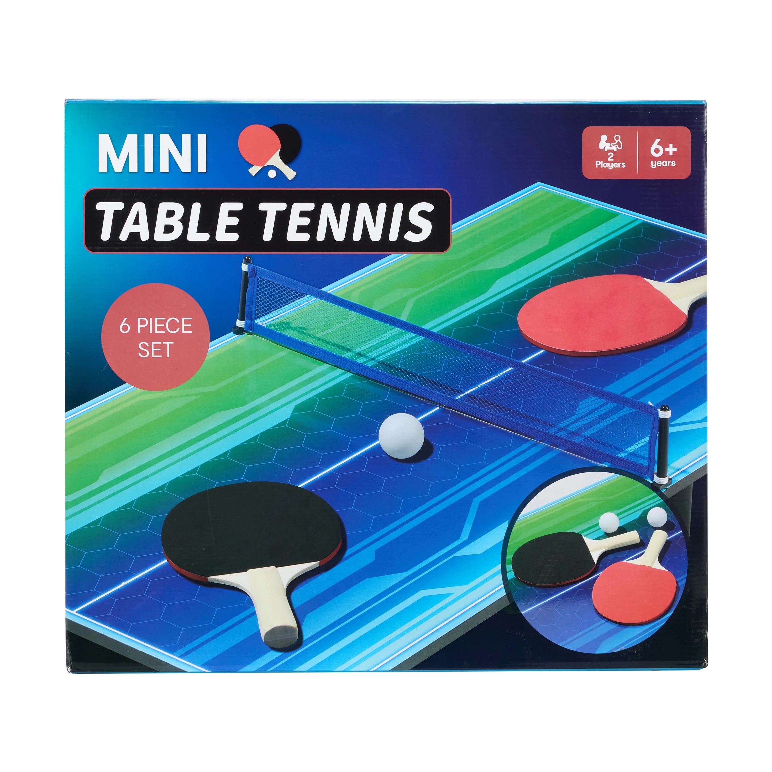 1 6 Piece Mini Table Tennis, 1 of 10