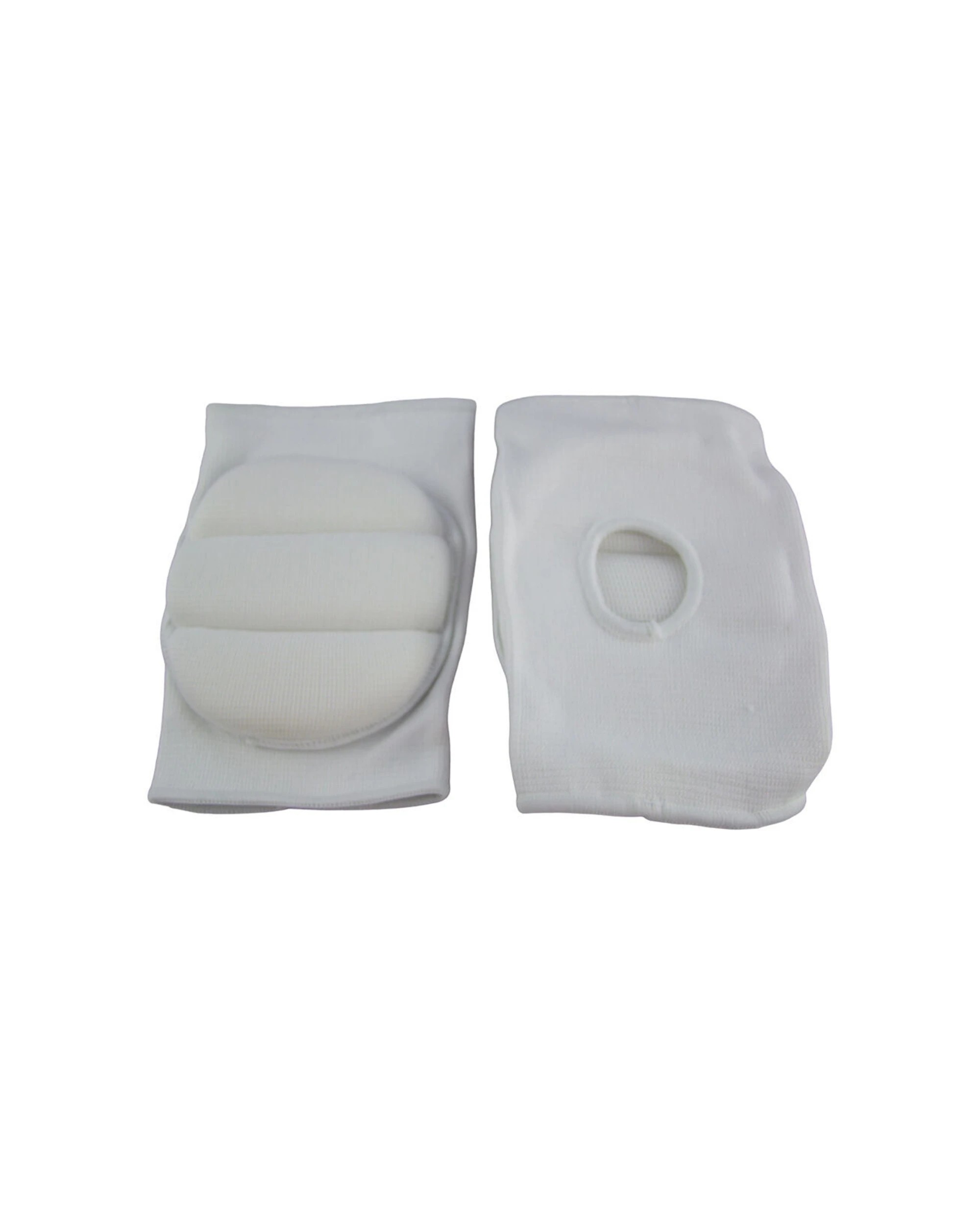 4 Regent 2PK Sports Knee Support Pads Football Gear Protector Pair Senior - White, 4 of 4