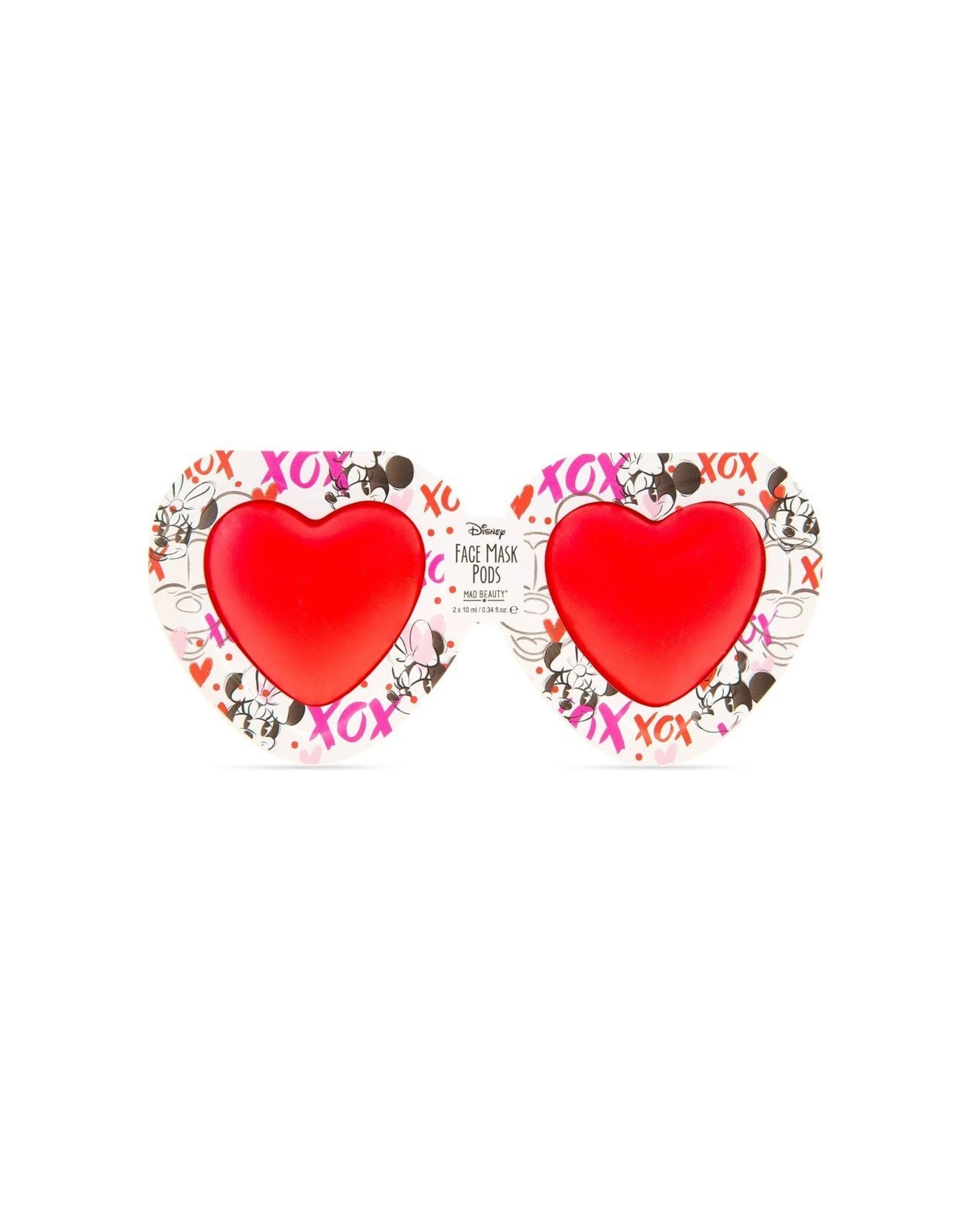 2 Disney 4X 8PC Minnie & Mickey Mouse Totally Devoted Face Mask Pods 20ml - Red, 2 of 6