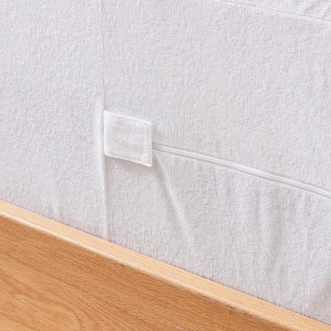 3 Bed Bug Resistant Fitted Mattress Encasement - Queen Bed, White, 3 of 8