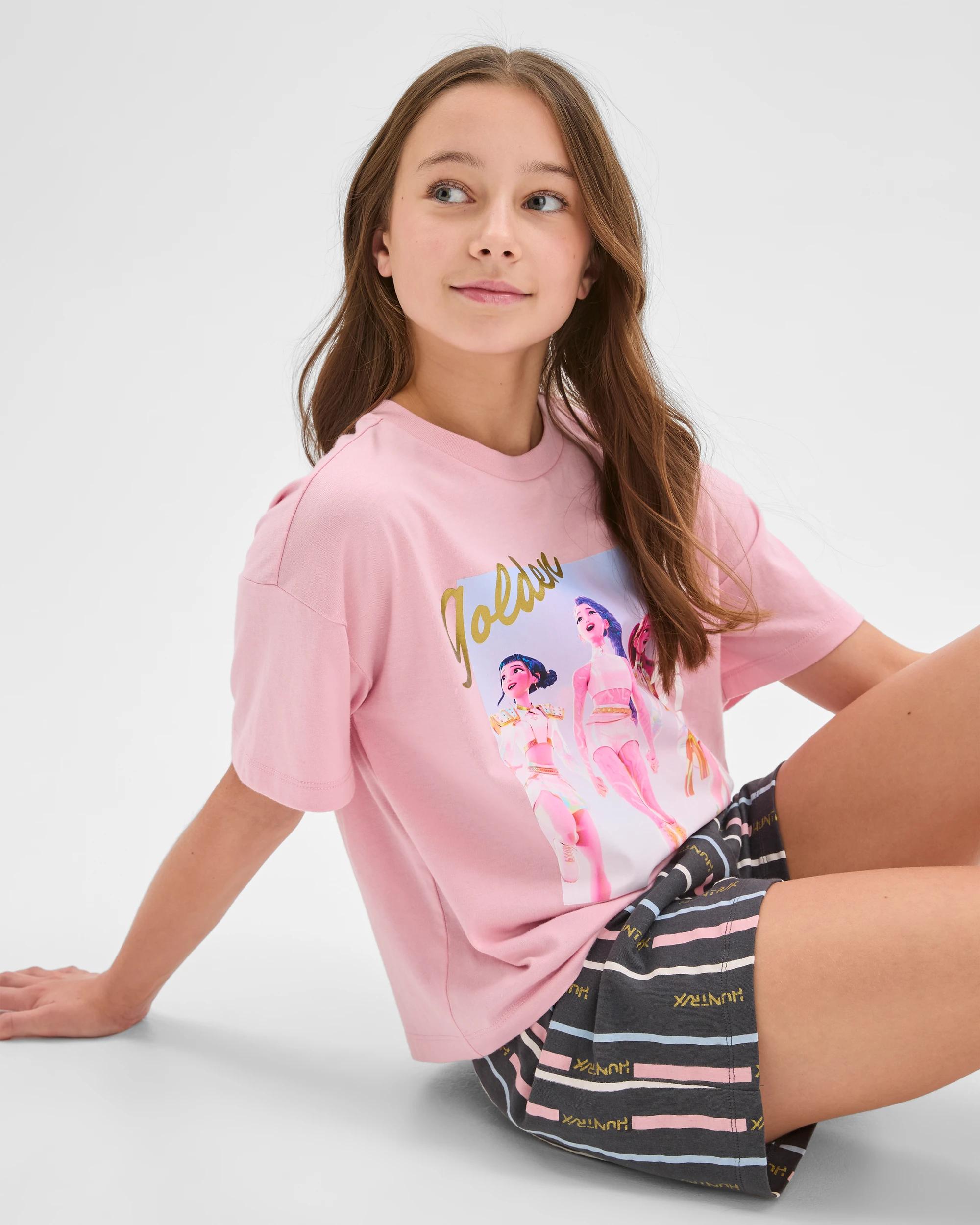 4 KPop Demon Hunters Australian Cotton Girls Jersey Pyjama Set PINK KPOP, 4 of 8