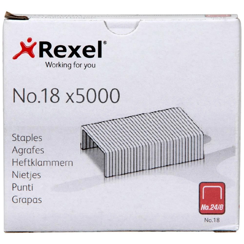 1 Rexel 24/8 Staples 5000 Pack, 1 of 3