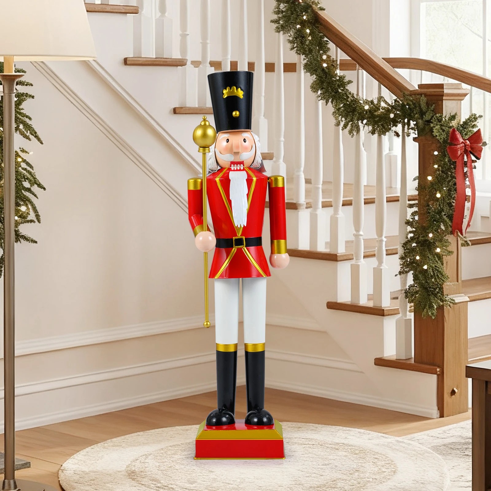 3 Costway 83cm Christmas Nutcracker Figure Xmas Indoor Outdoor Festival Decoration, 3 of 5