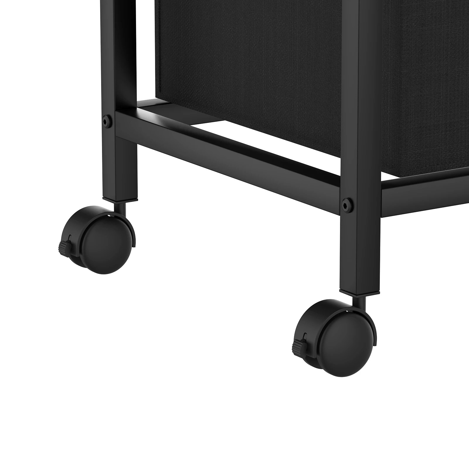 5 Advwin 3 x 40L Laundry Sorting Hamper with Wheels Storage Shelf - Brown, 5 of 8