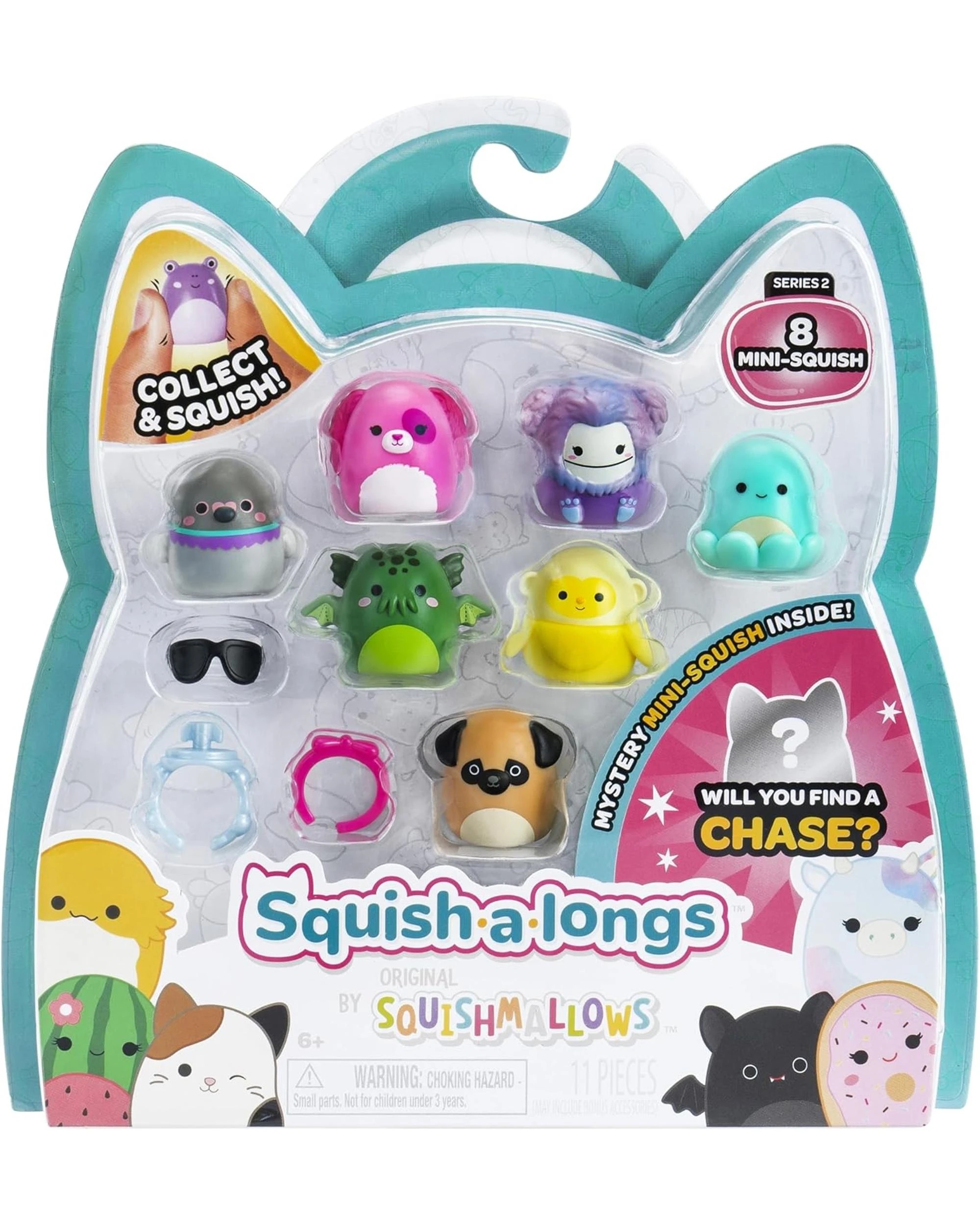 1 Squishmallows Squish-A-Longs Series 2 8 Pack - Zobey, 1 of 9